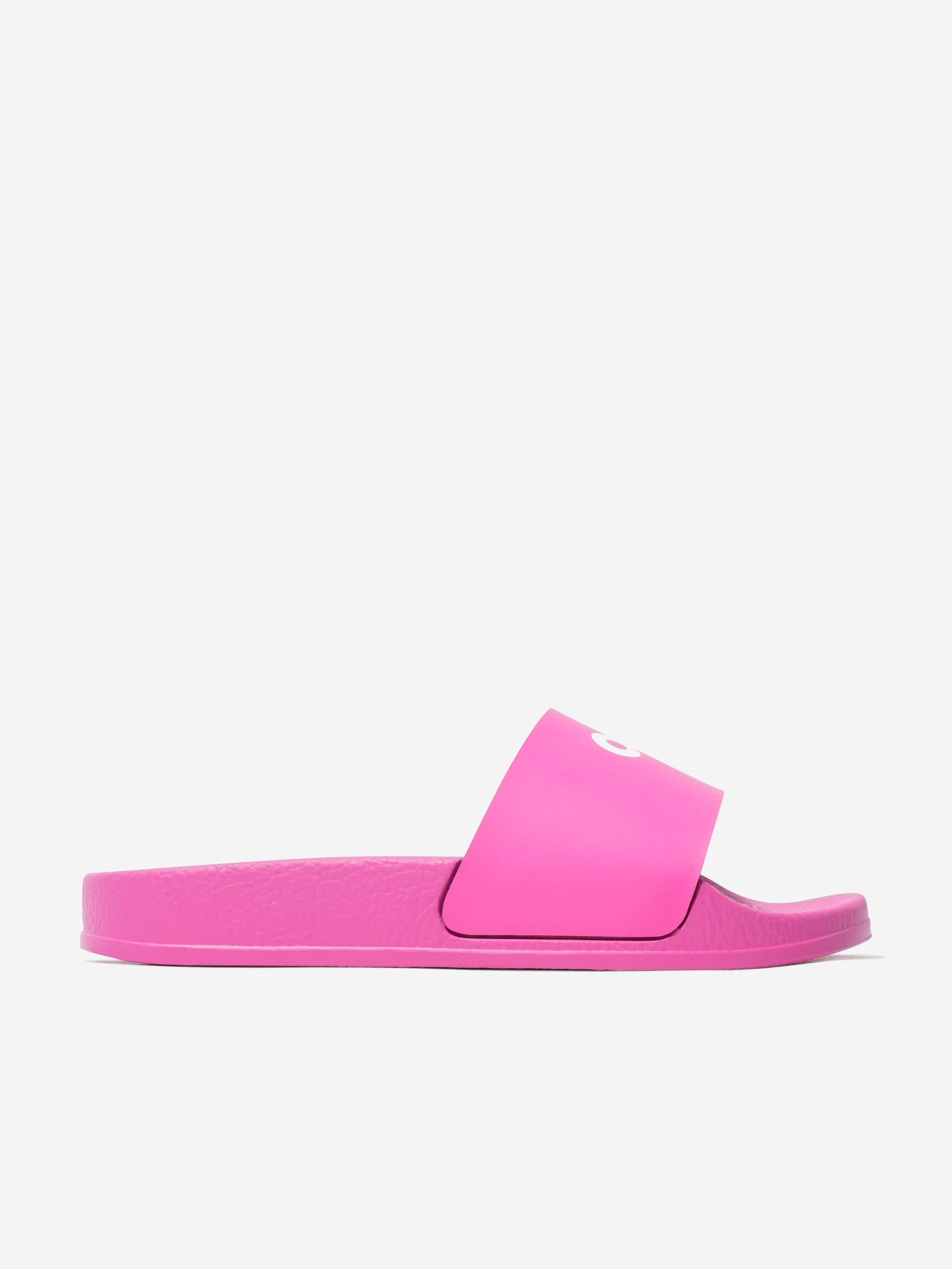 Off-White Girls Logo Sliders in Pink