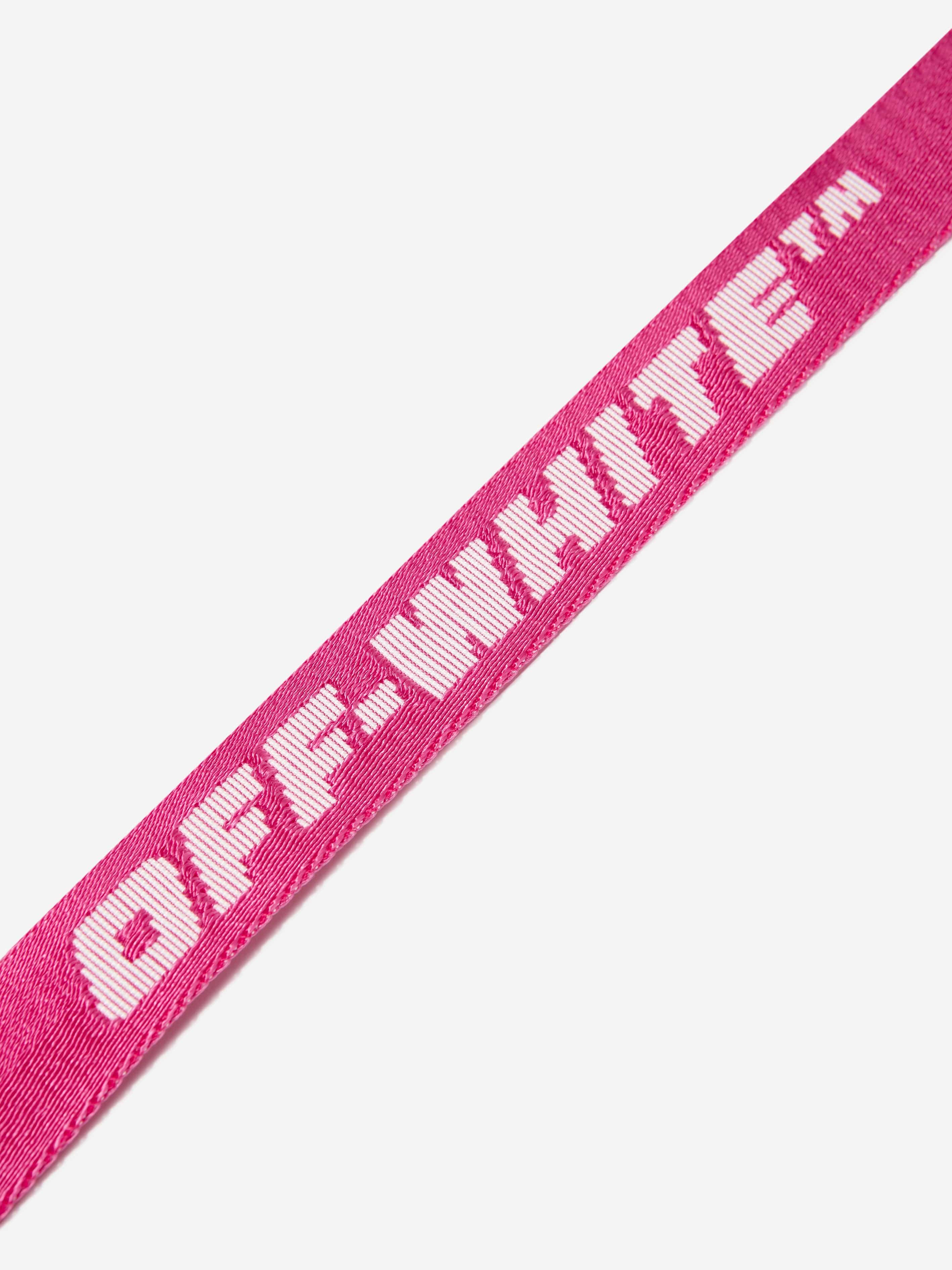 Off-White Girls Industrial Logo Belt in Pink