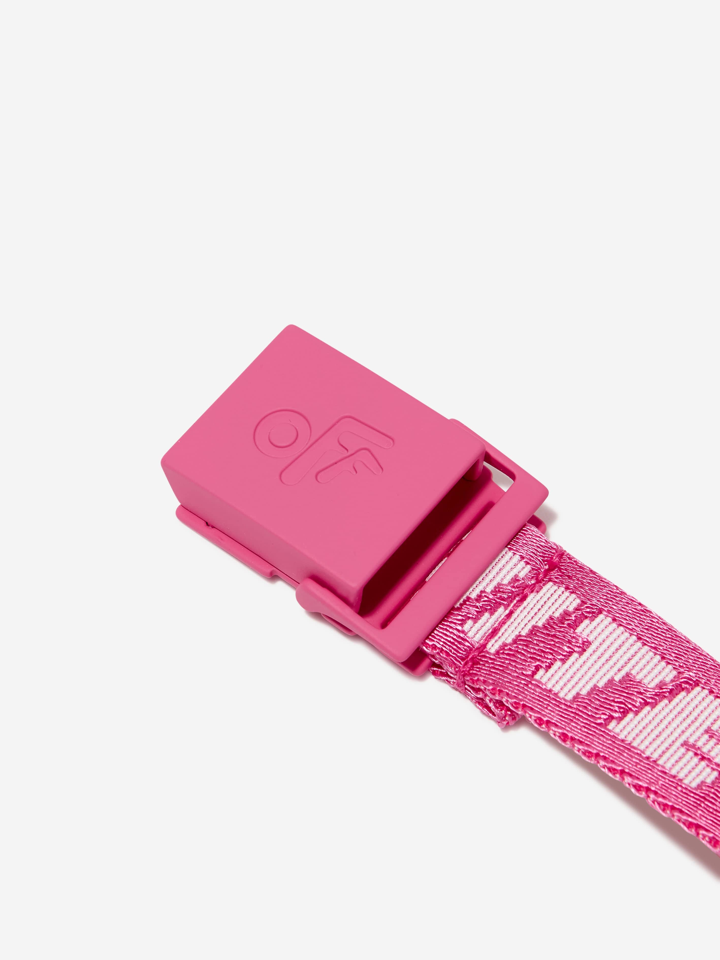 Off-White Girls Industrial Logo Belt in Pink