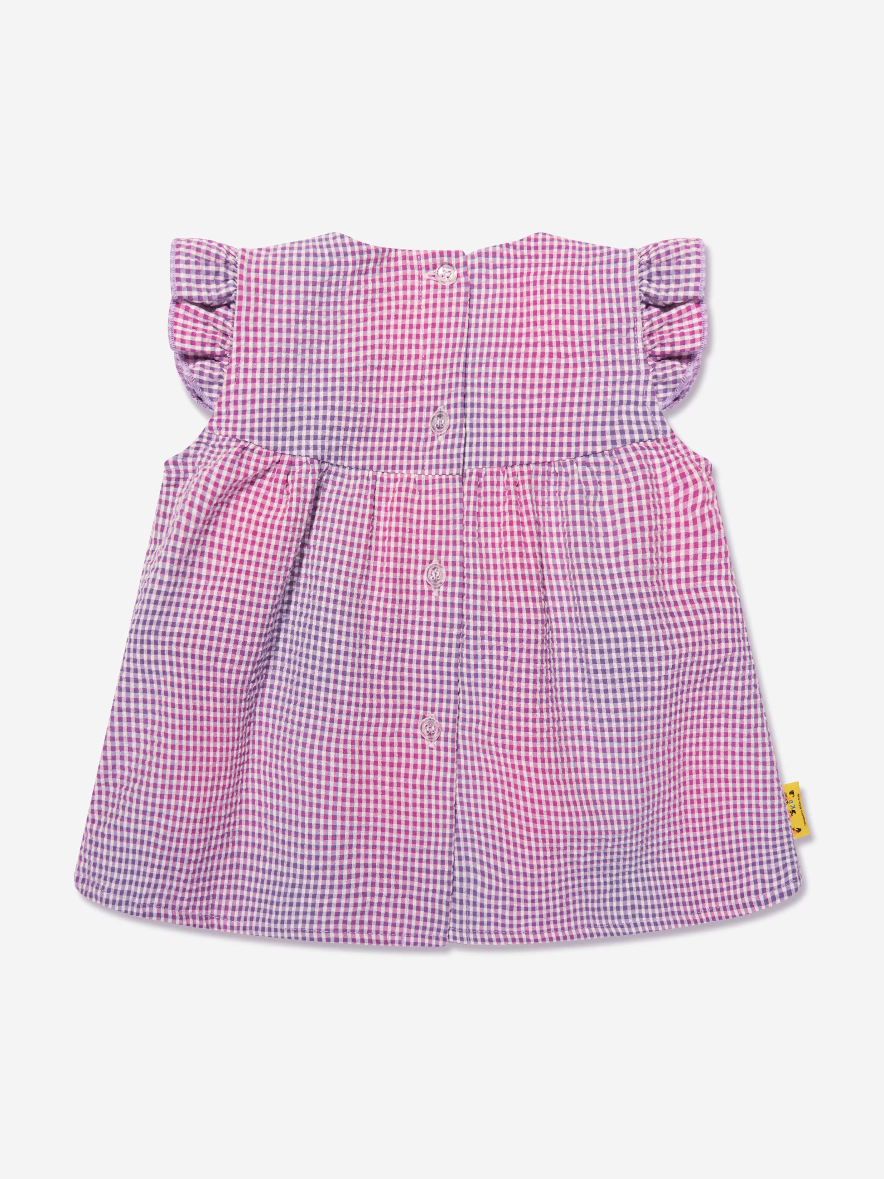 Off-White Baby Girls Off Stamp Dress With Knickers in Lilac