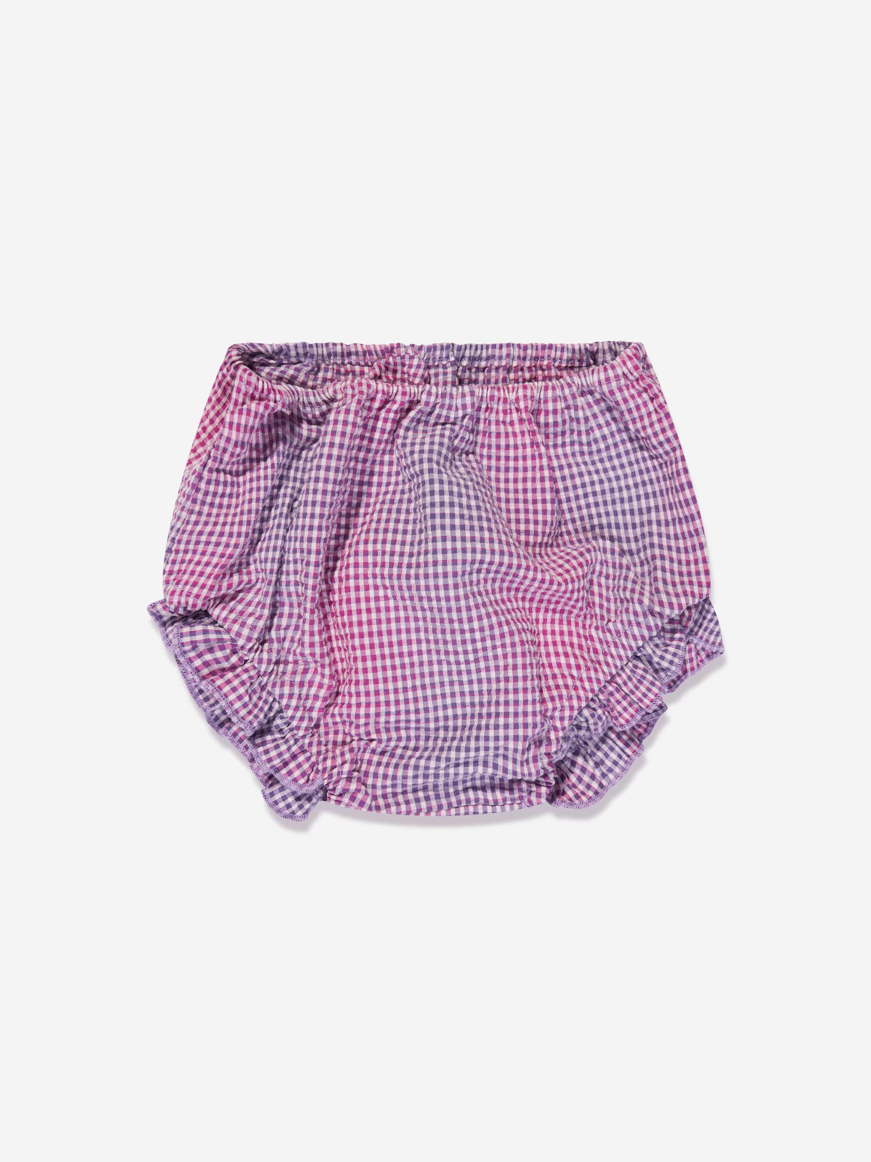 Off-White Baby Girls Off Stamp Dress With Knickers in Lilac