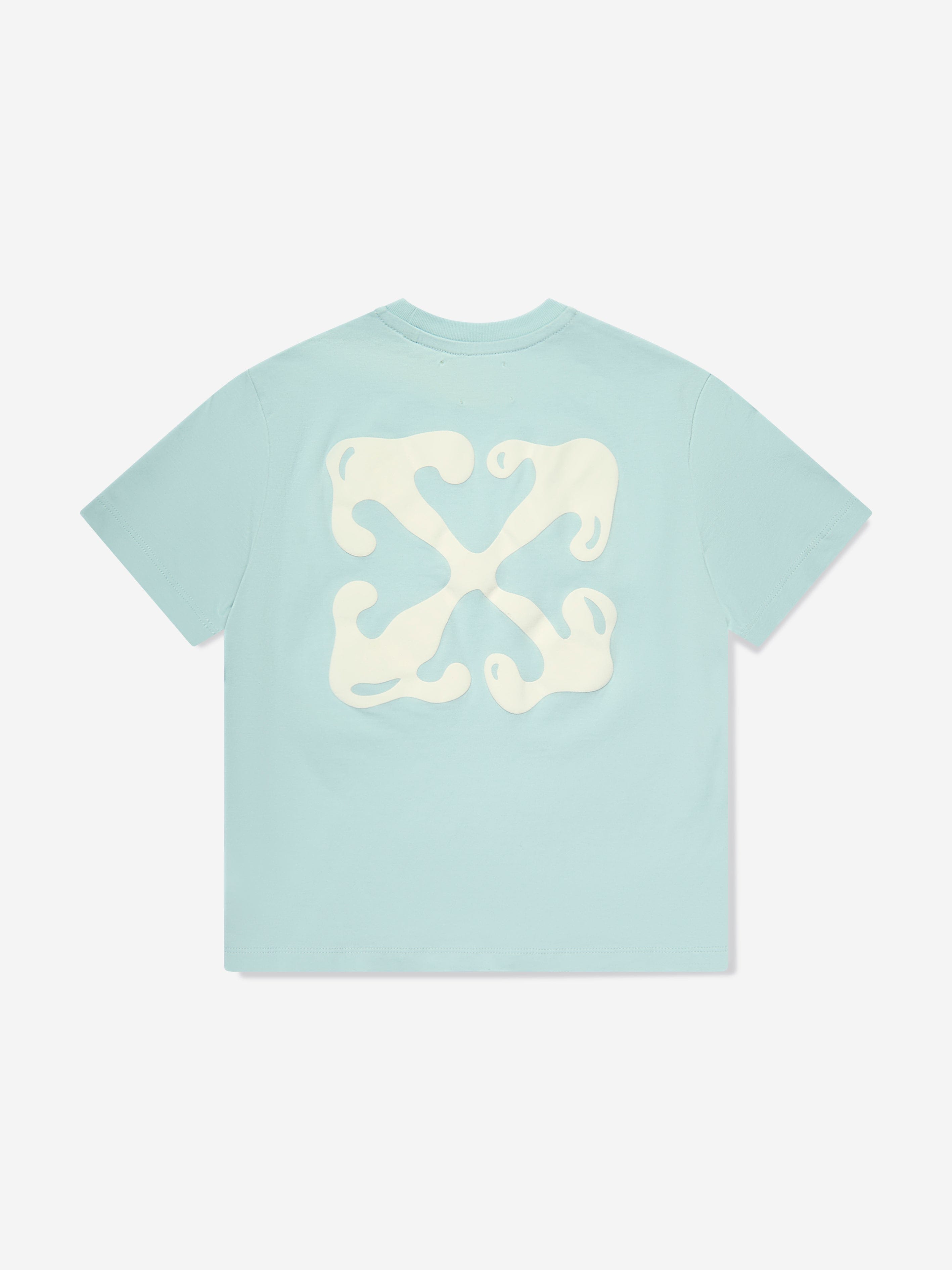 Off-White Boys Arrow Fluid T-Shirt in Blue