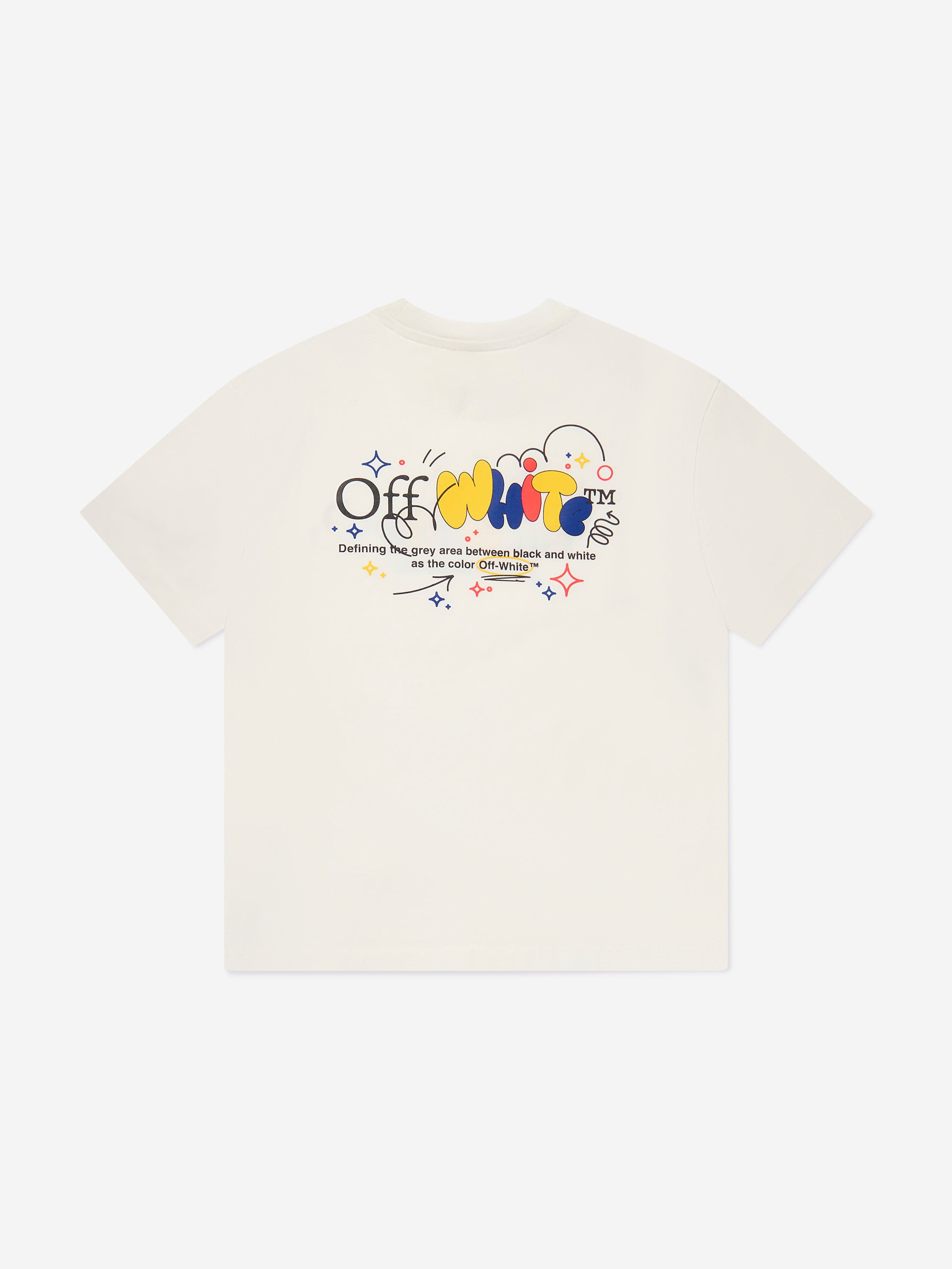 Off-White Boys Funny T-Shirt in White