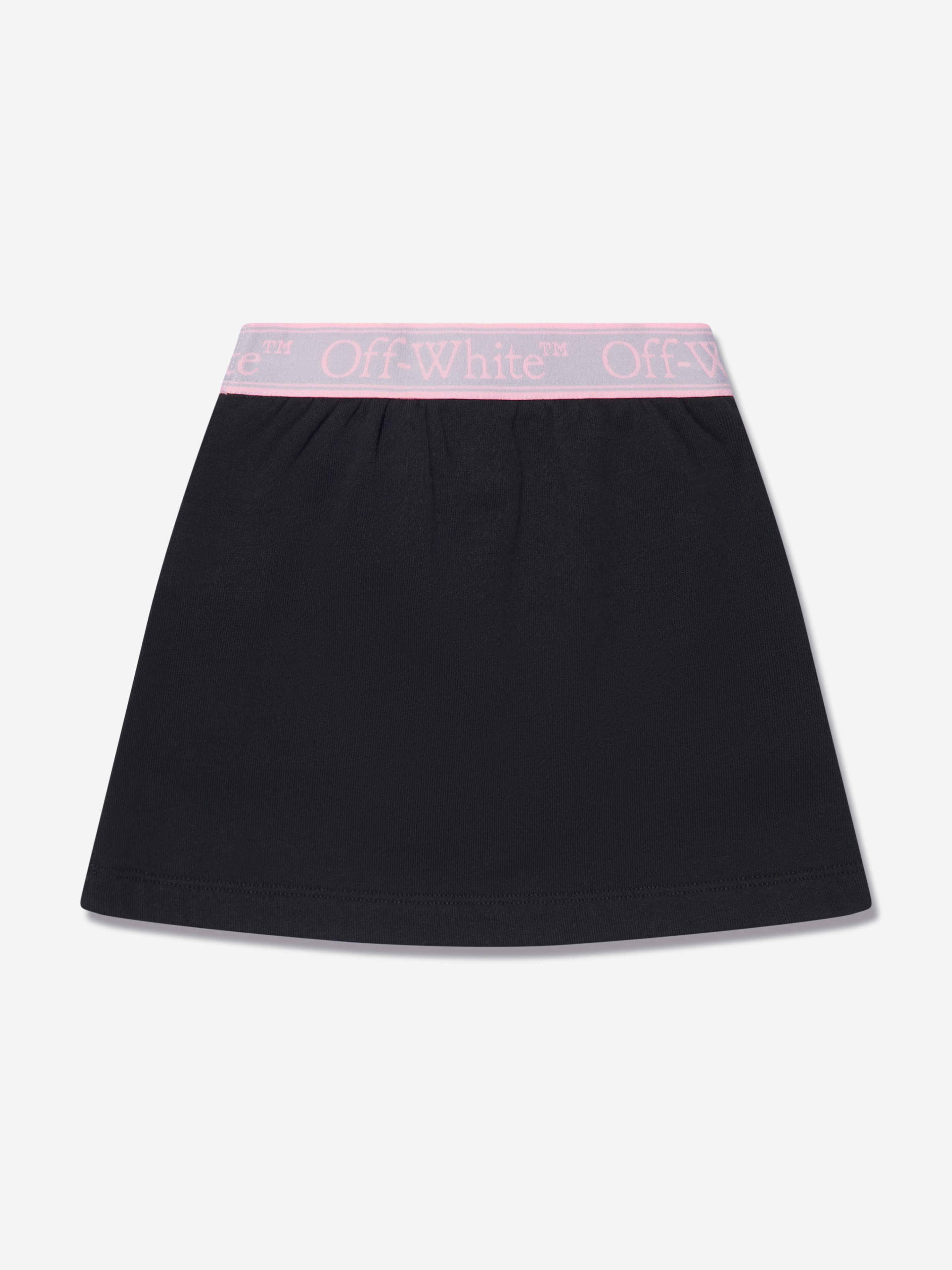 Off-White Girls Bookish Logo Band Skirt in Black