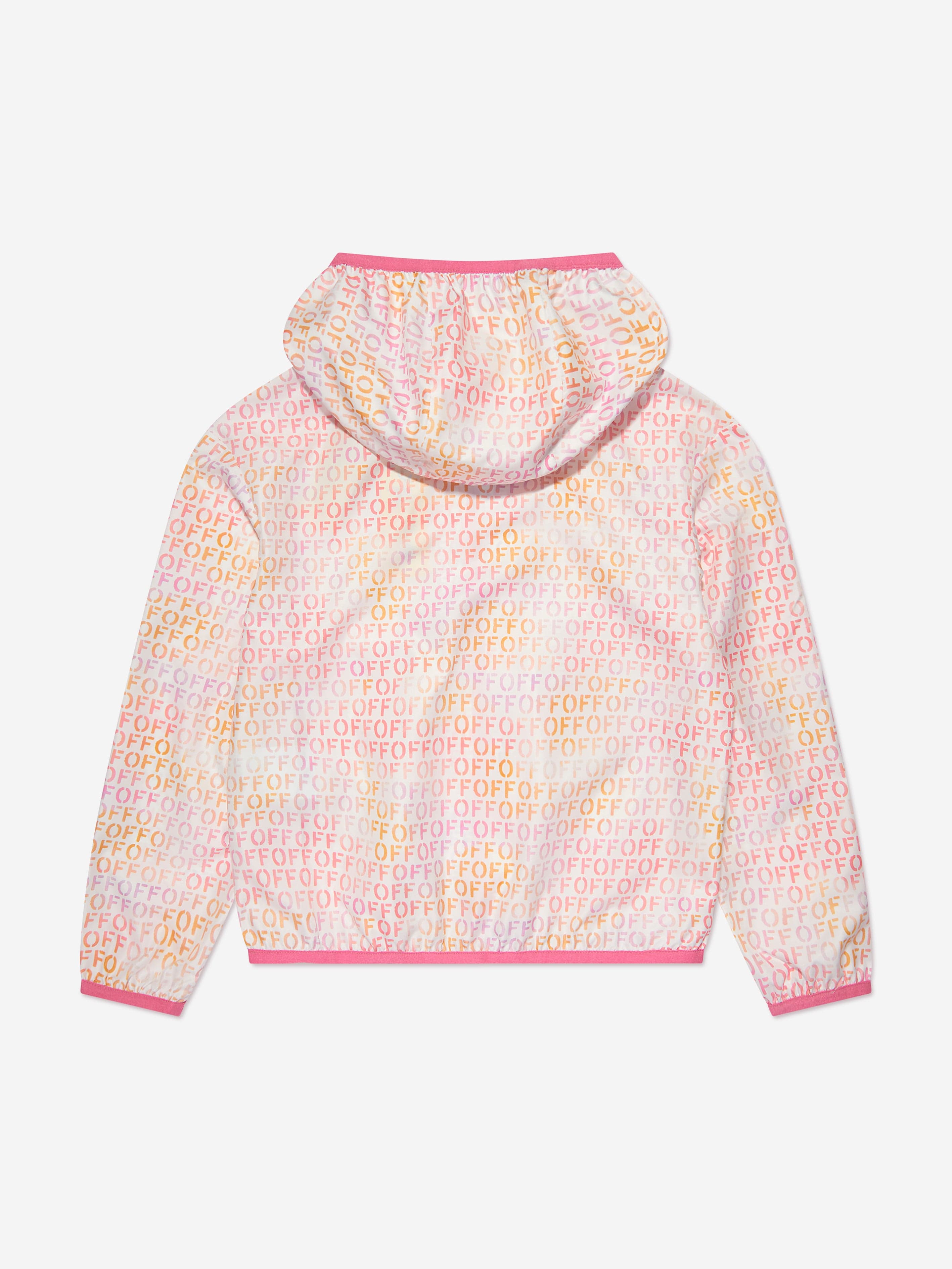 Off-White Girls Off Stamp Windbreaker in Multicolour