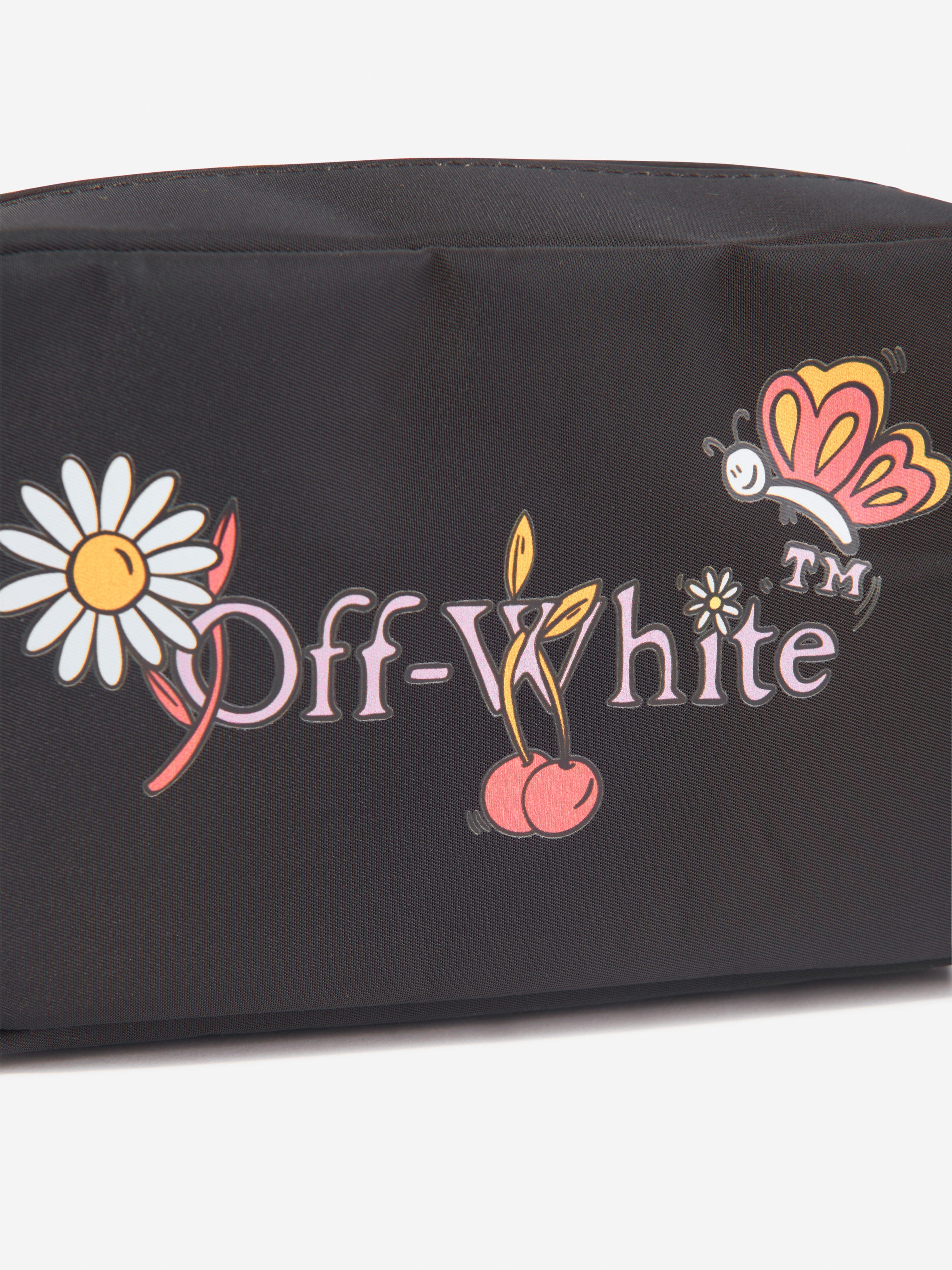 Off-White Girls Funny Flowers Shoulder Bag in Black (16cm)