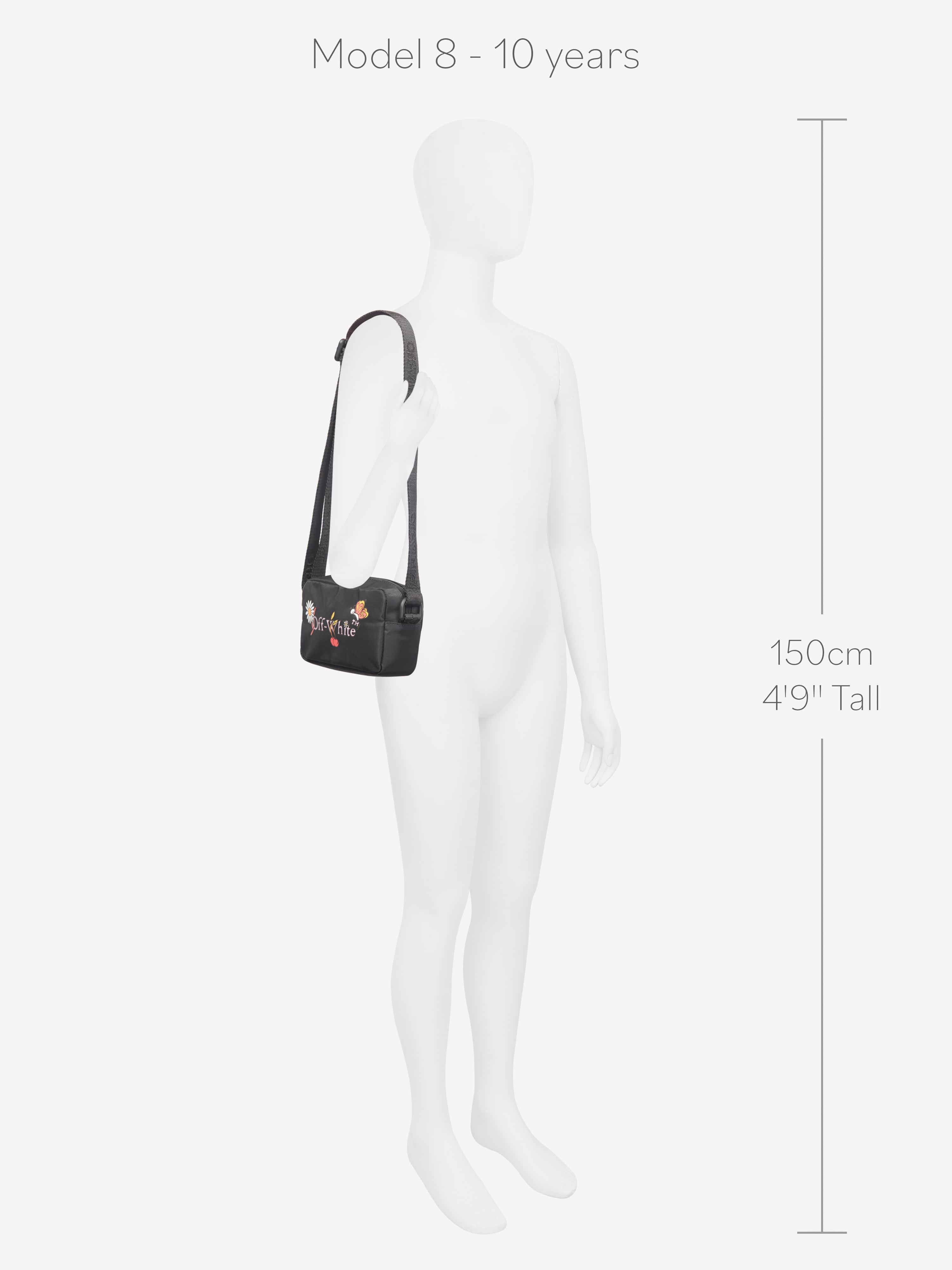 Off-White Girls Funny Flowers Shoulder Bag in Black (16cm)