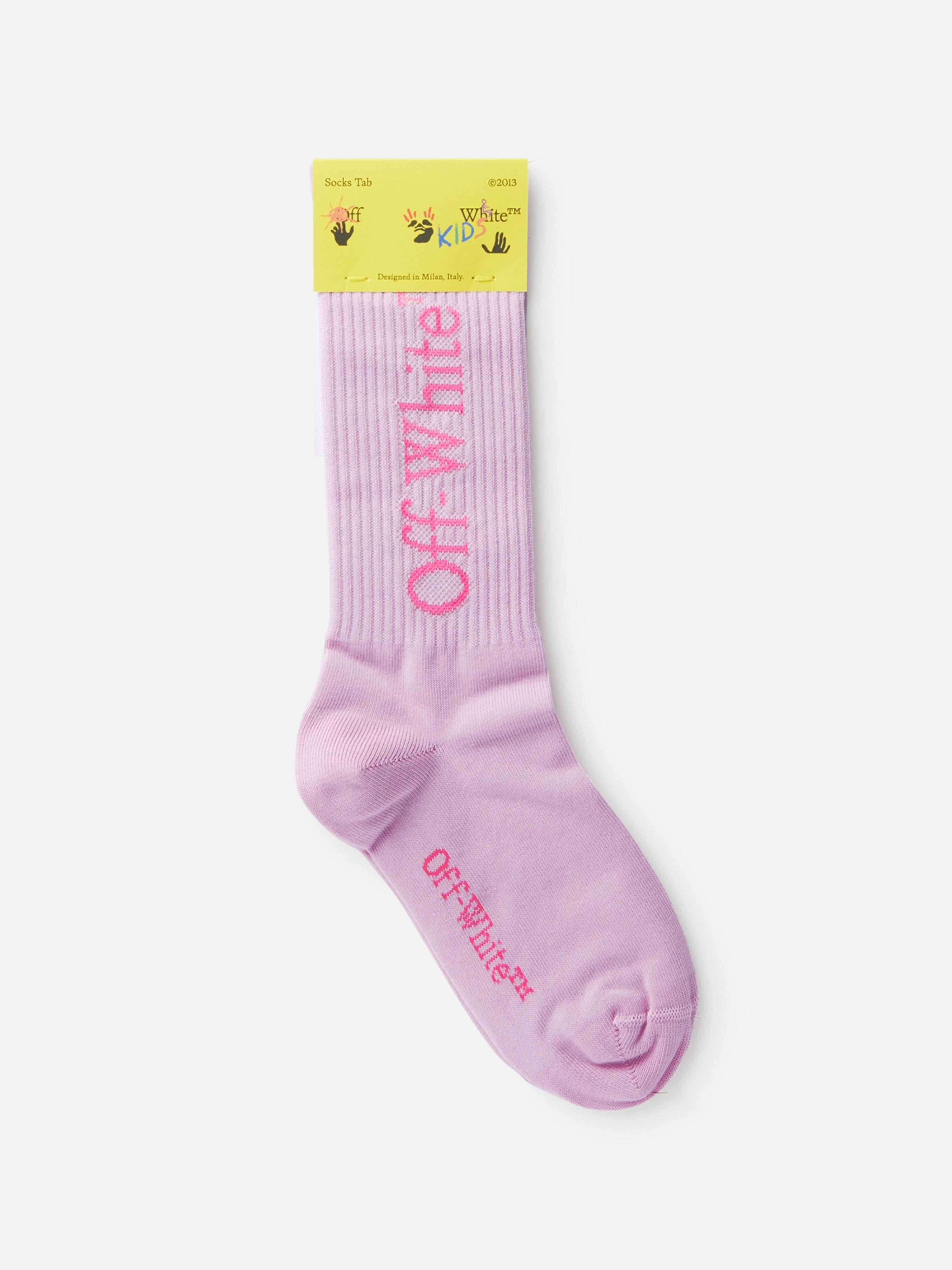 Off-White Girls Bookish Socks Pink