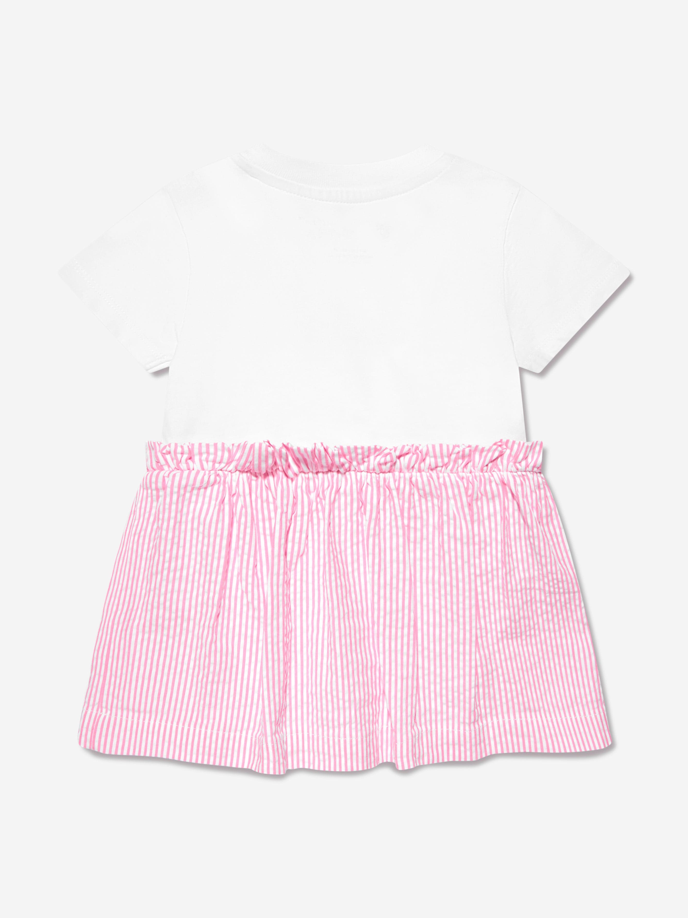 Off-White Baby Girls Funny Flowers Dress in White