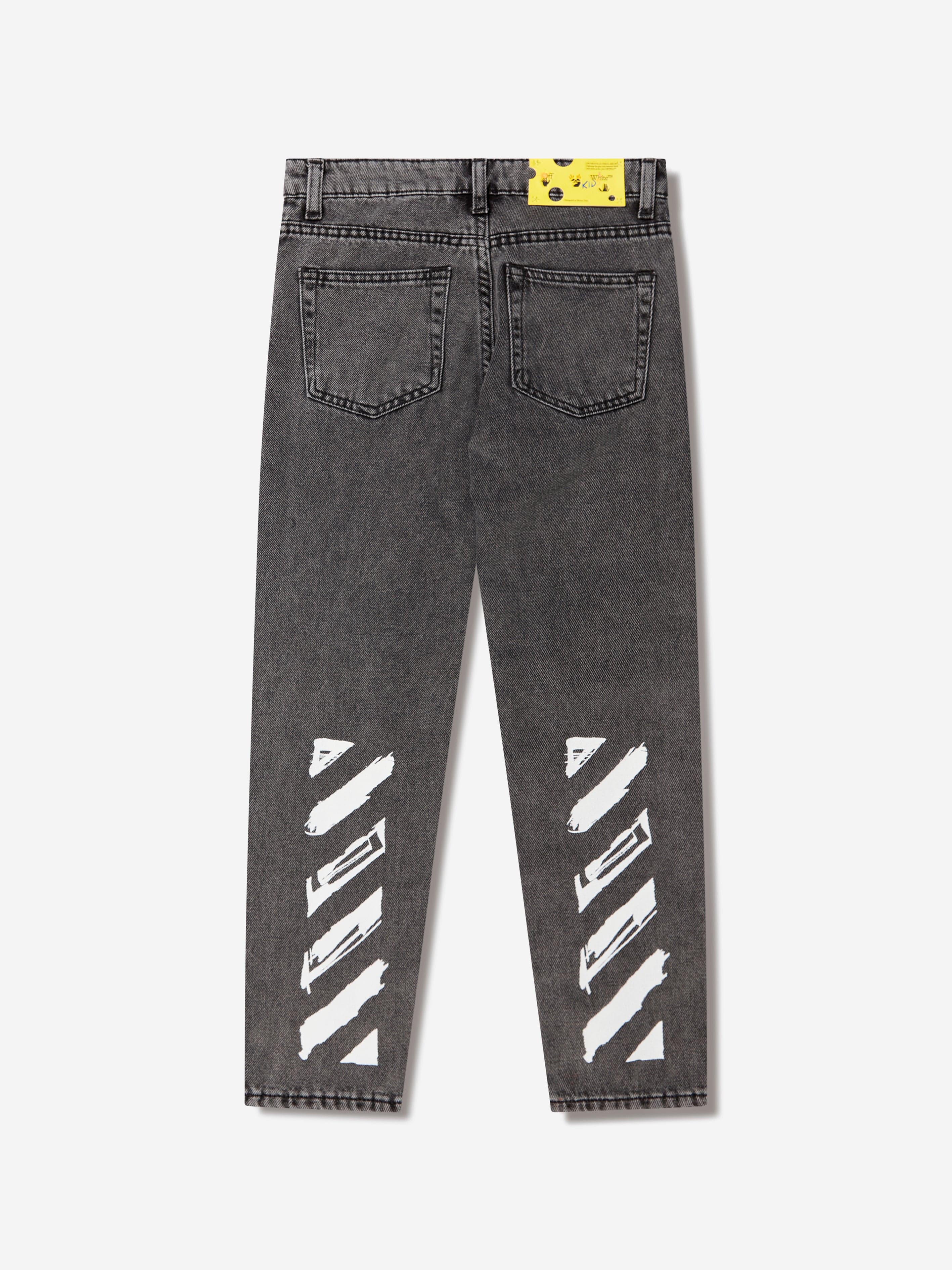 Off-White Boys OW Script Denim Jeans