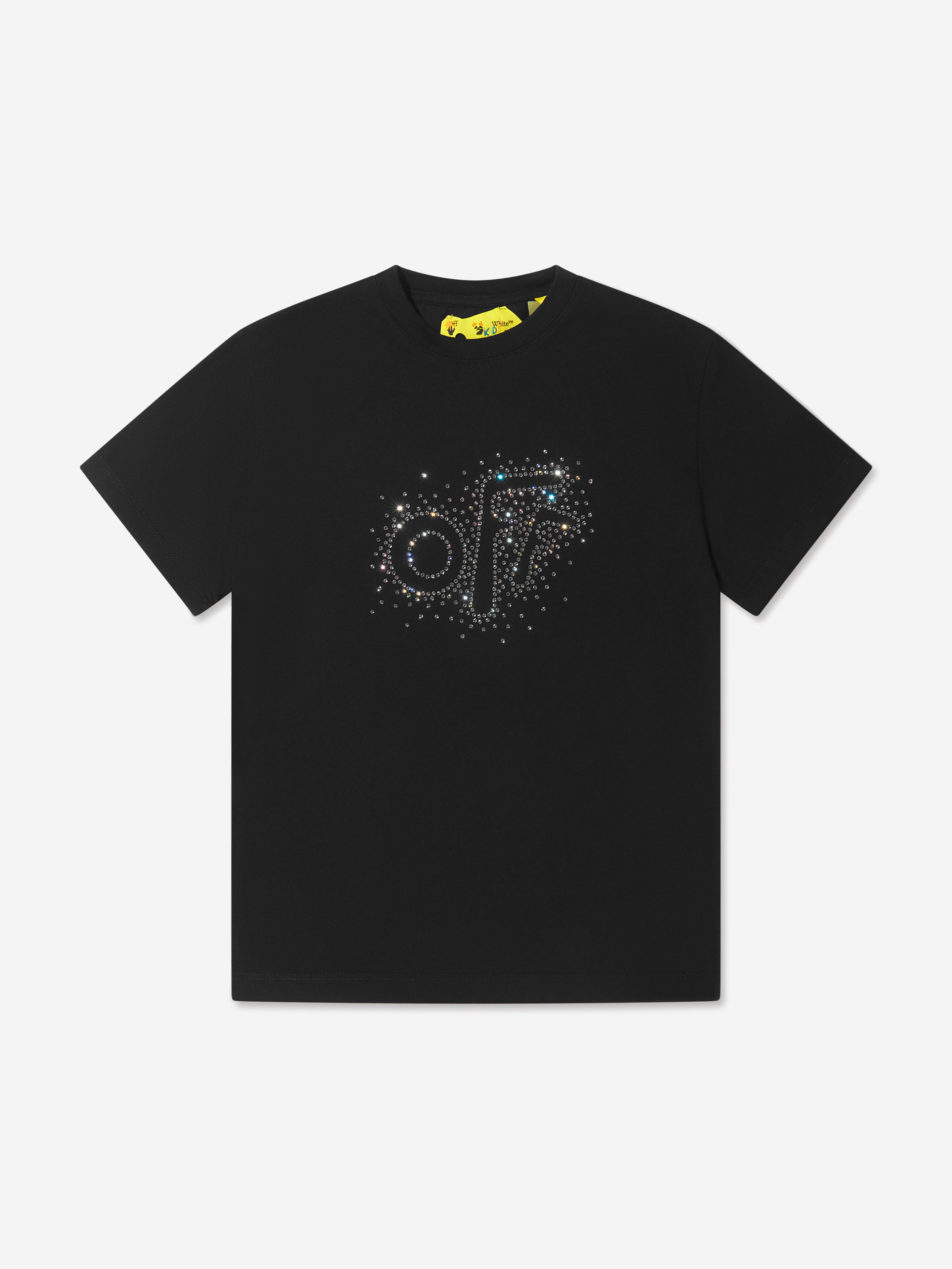 Off-White Girls Crystals Logo T-Shirt