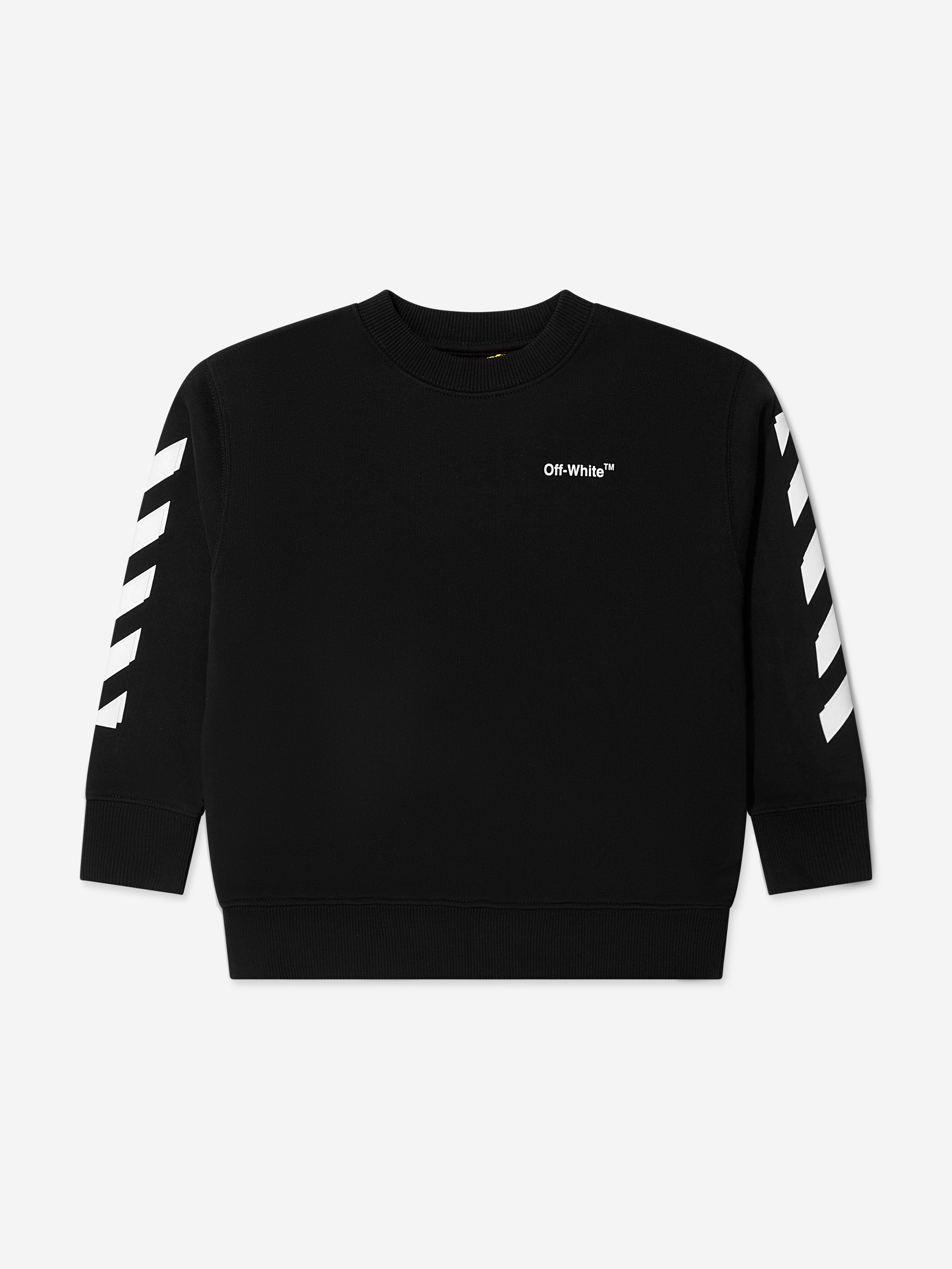 Off-White Boys Rubber Arrow Sweatshirt in Black