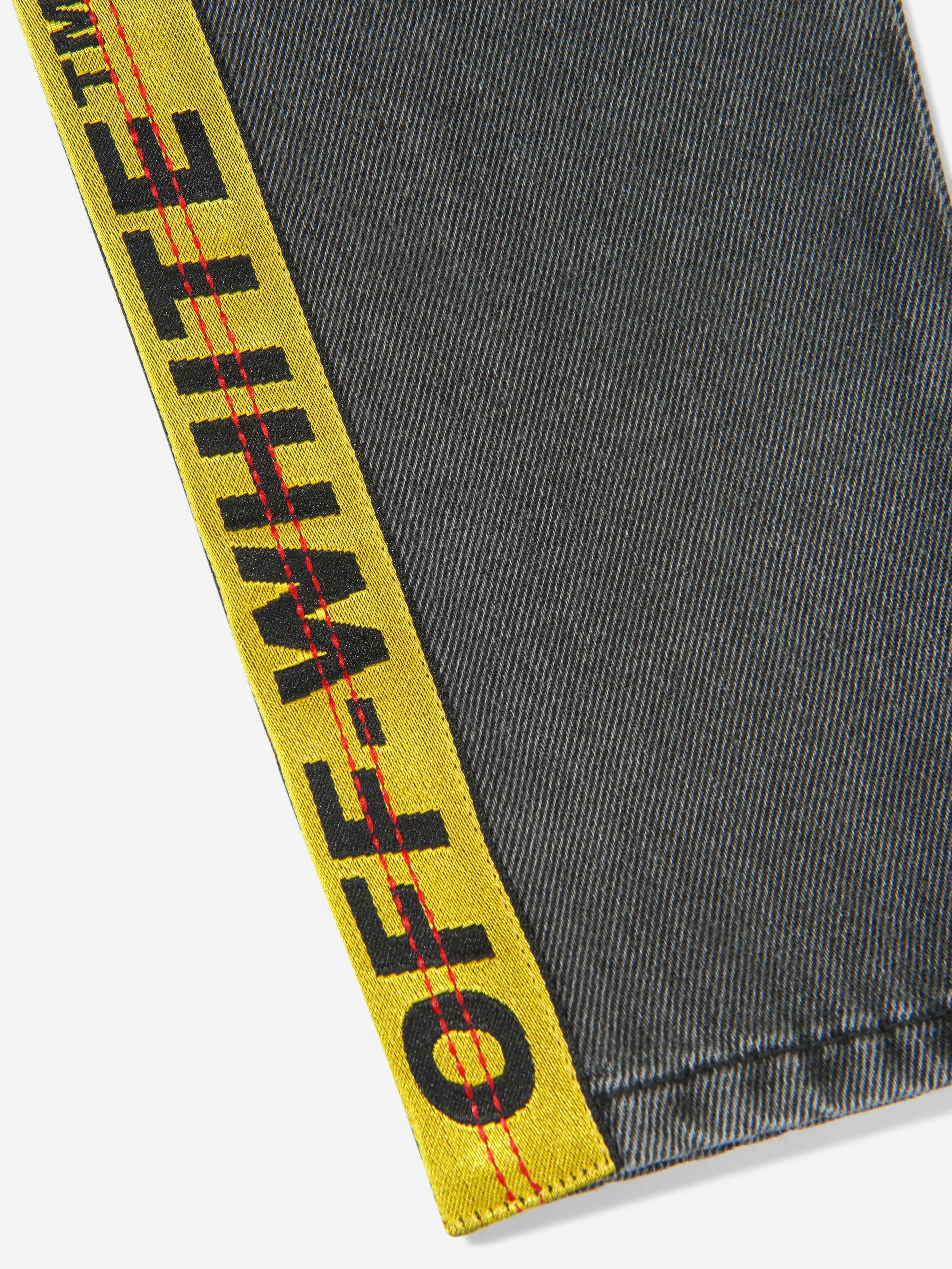 Off-White Boys Industrial Logo Denim Jeans