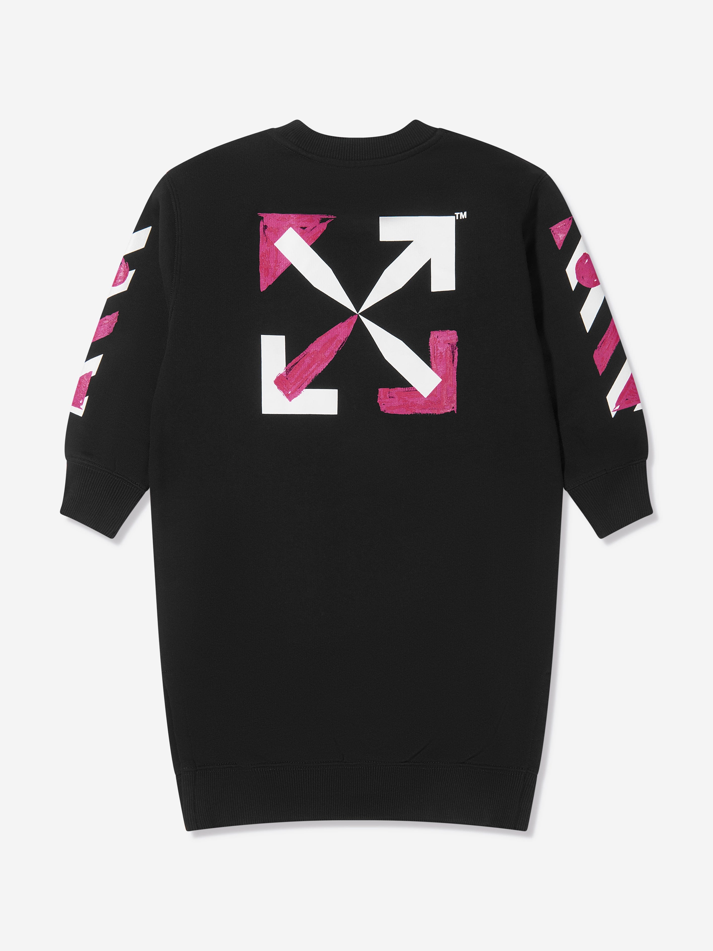 Off-White Girls Shape Logo Sweater Dress