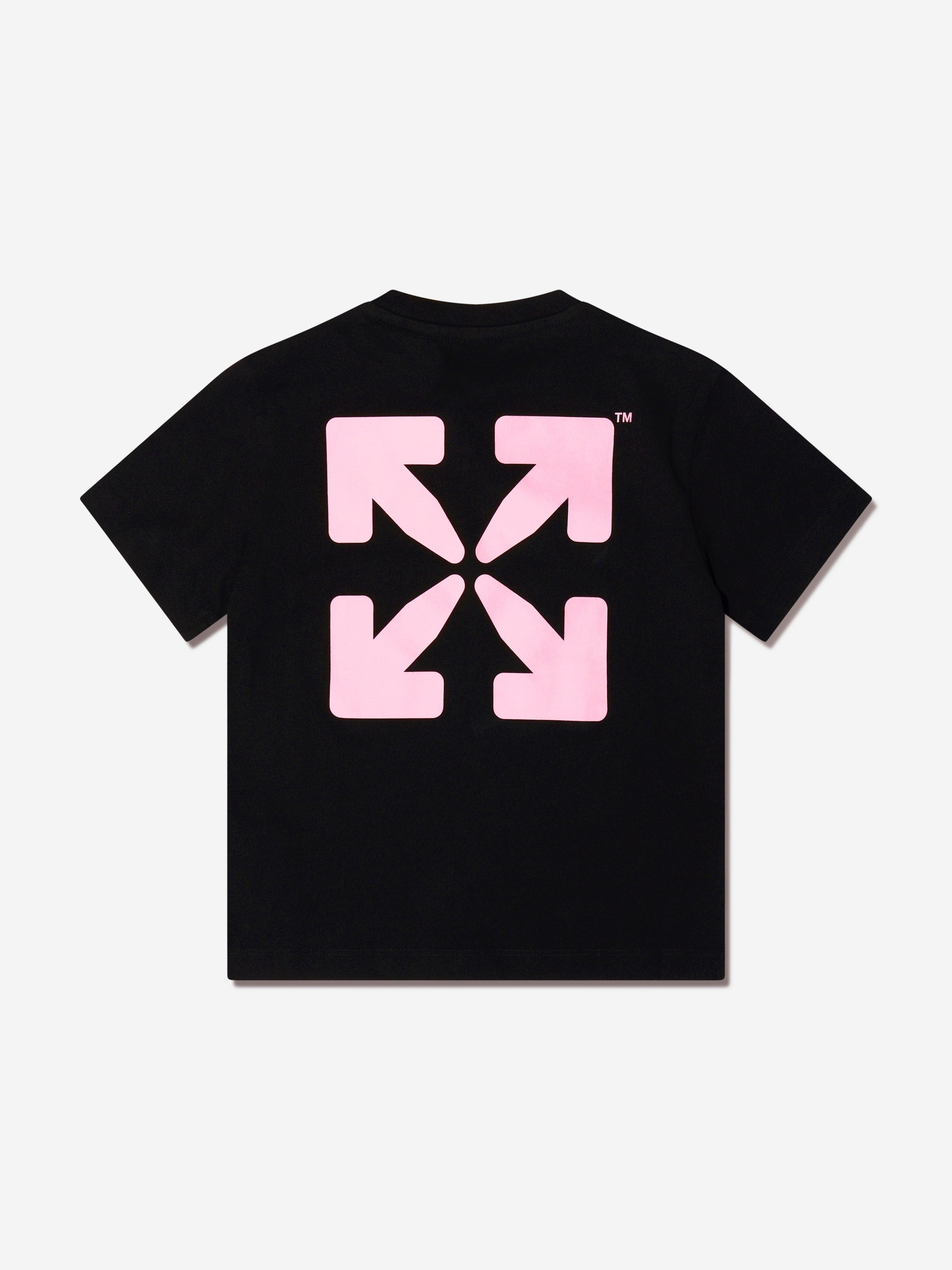 Off-White Girls Logo Rounded T-Shirt