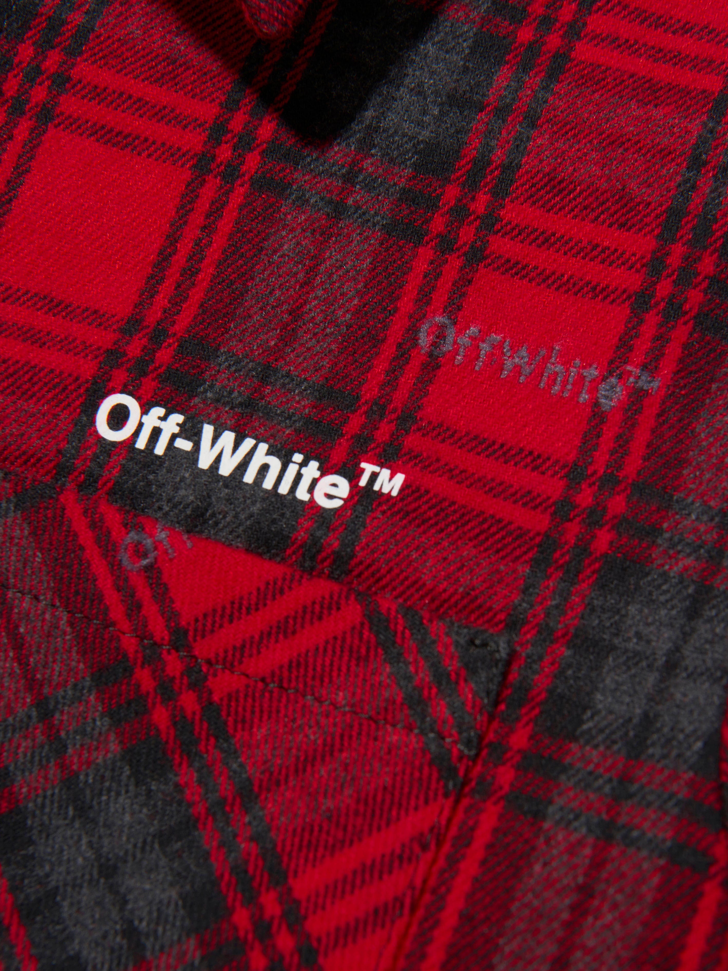 Off-White Boys Rubber Arrow Check Flannel Shirt