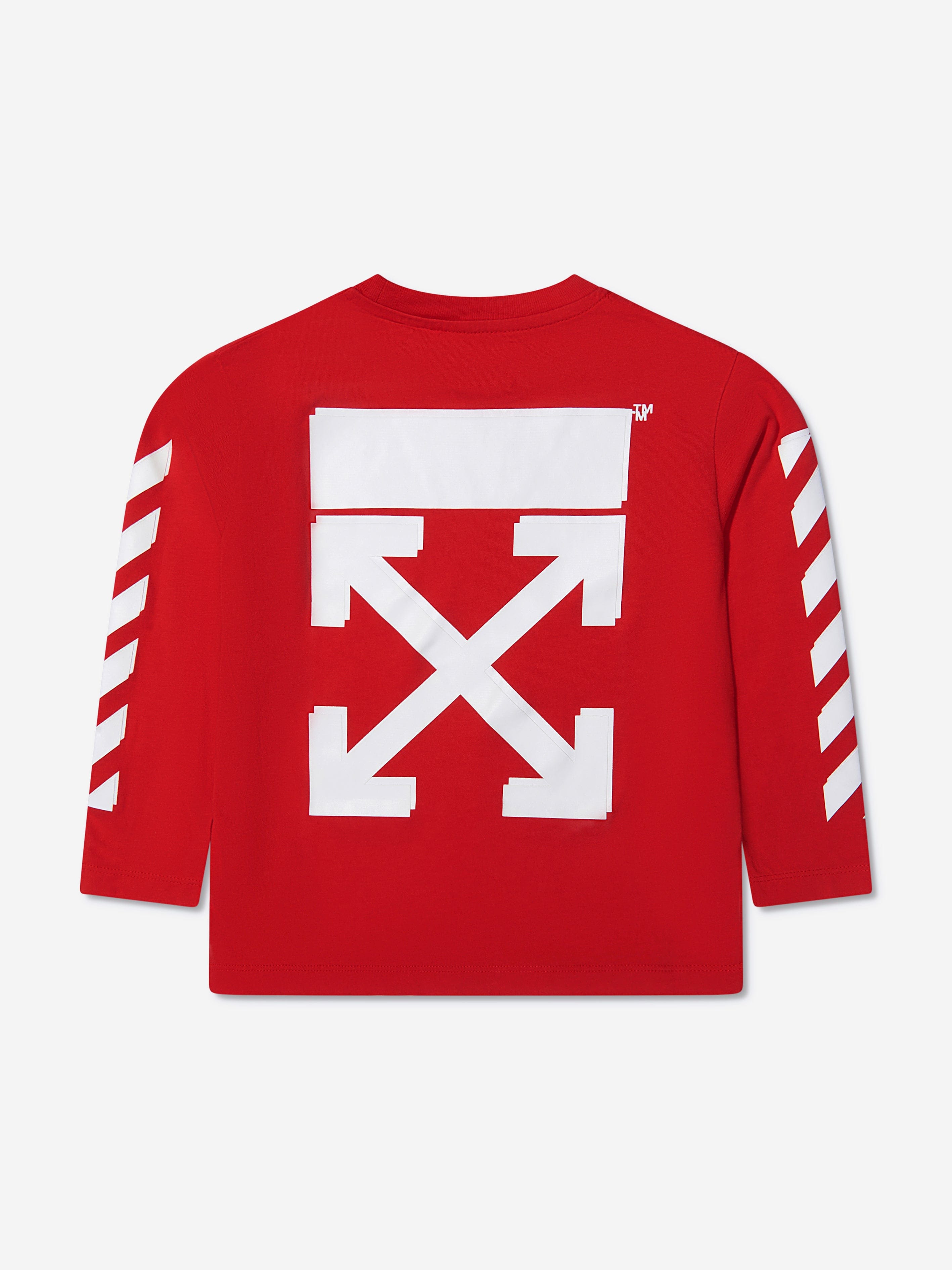 Off-White Boys Rubber Arrow Long Sleeve T-Shirt