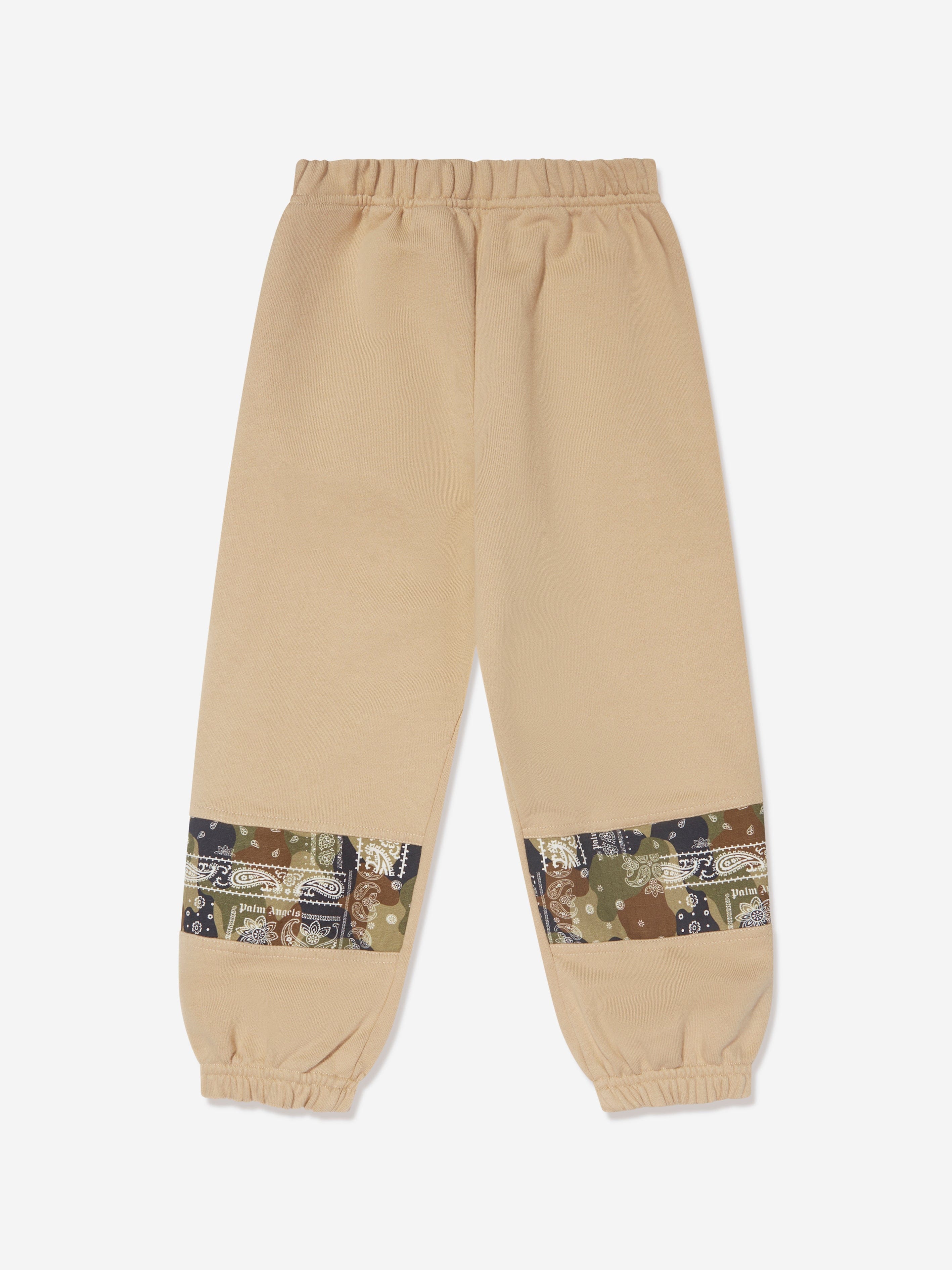 Palm Angels Boys Palm Brush Camo Joggers in Beige