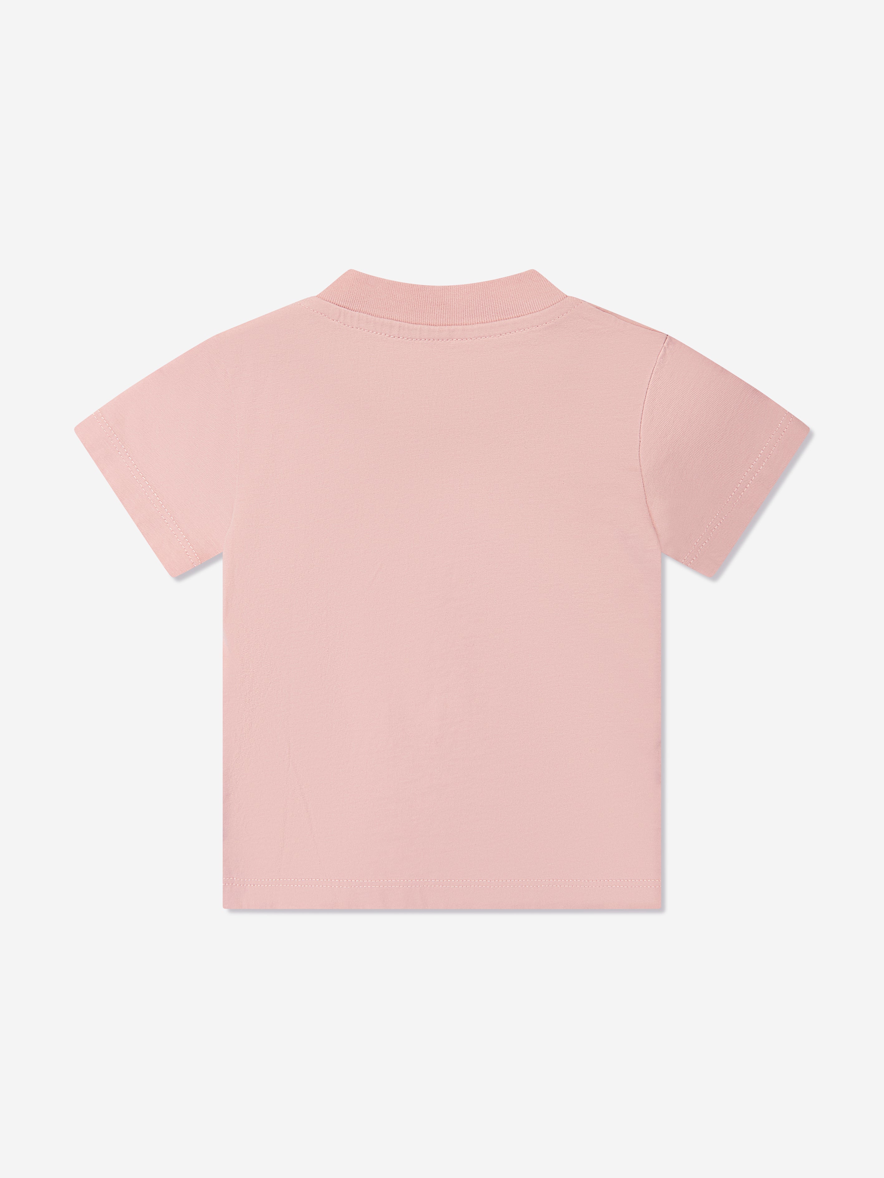 Palm Angels Baby Girls Bear T-Shirt in Pink