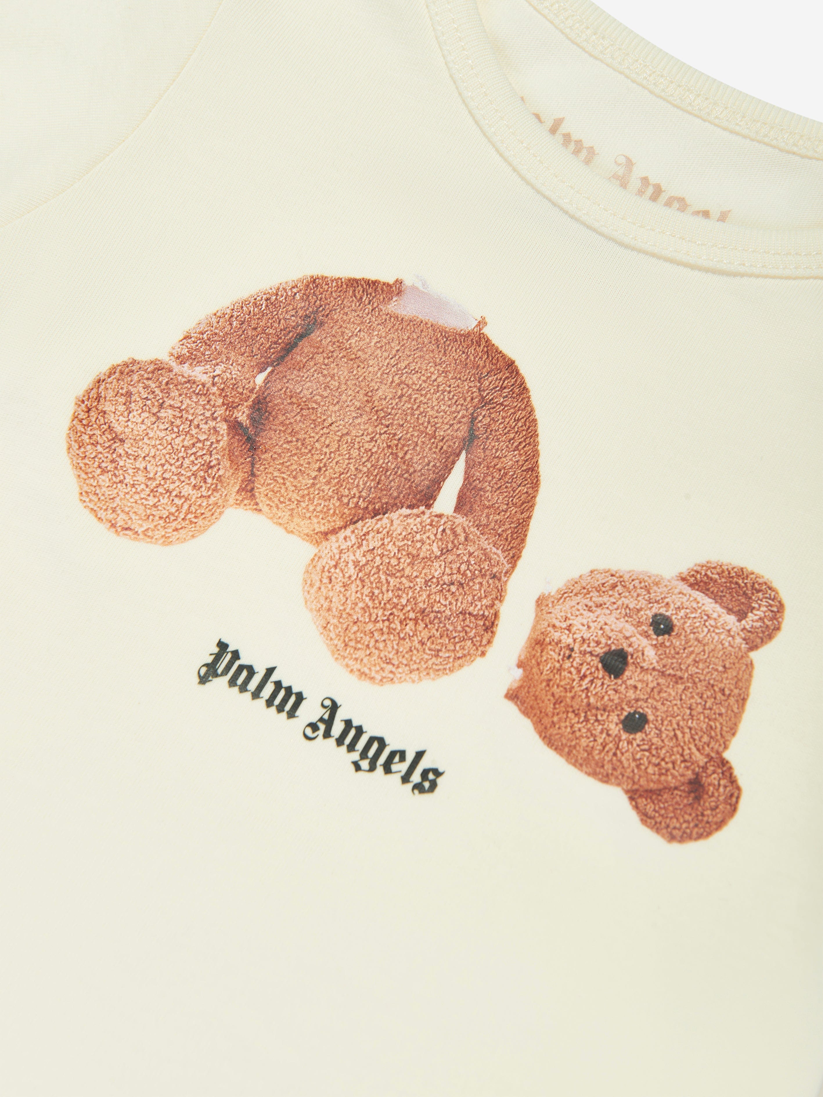 Palm Angels Baby Bear Bodysuit in Ivory