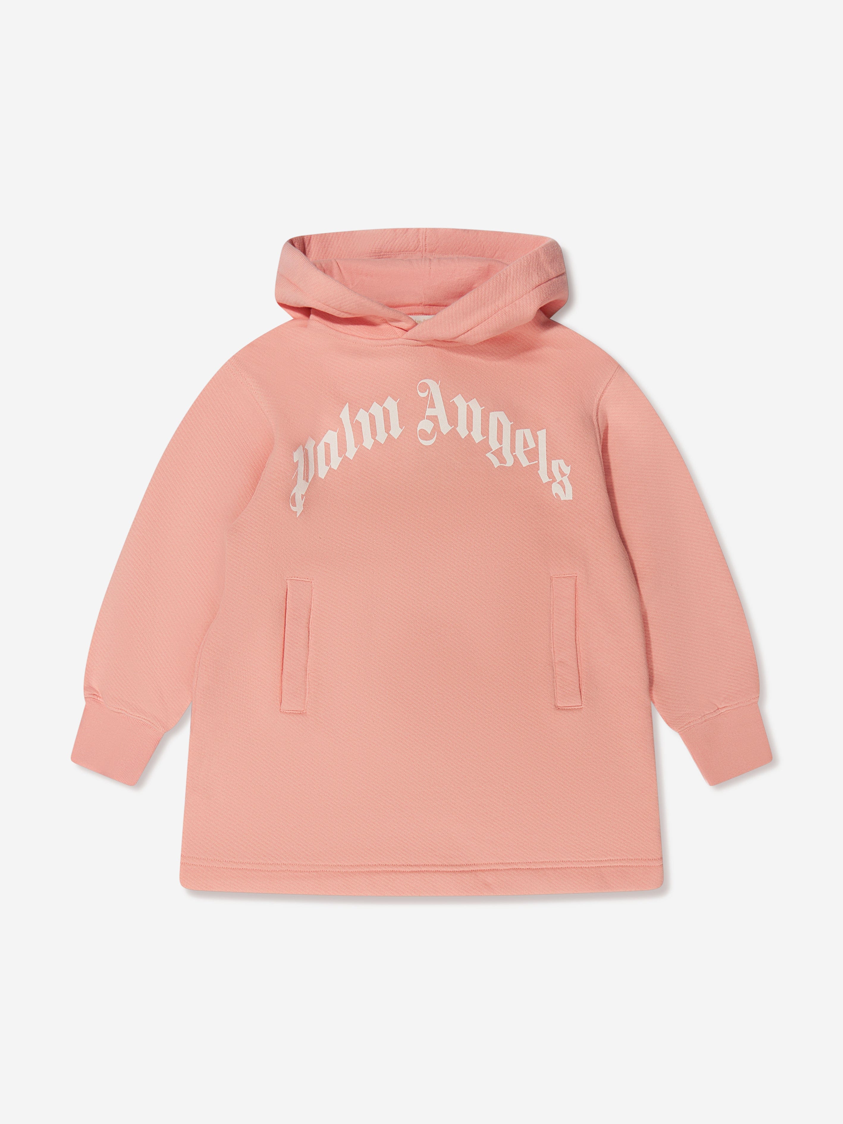 Palm Angels Girls Classic Logo Hooded Dress