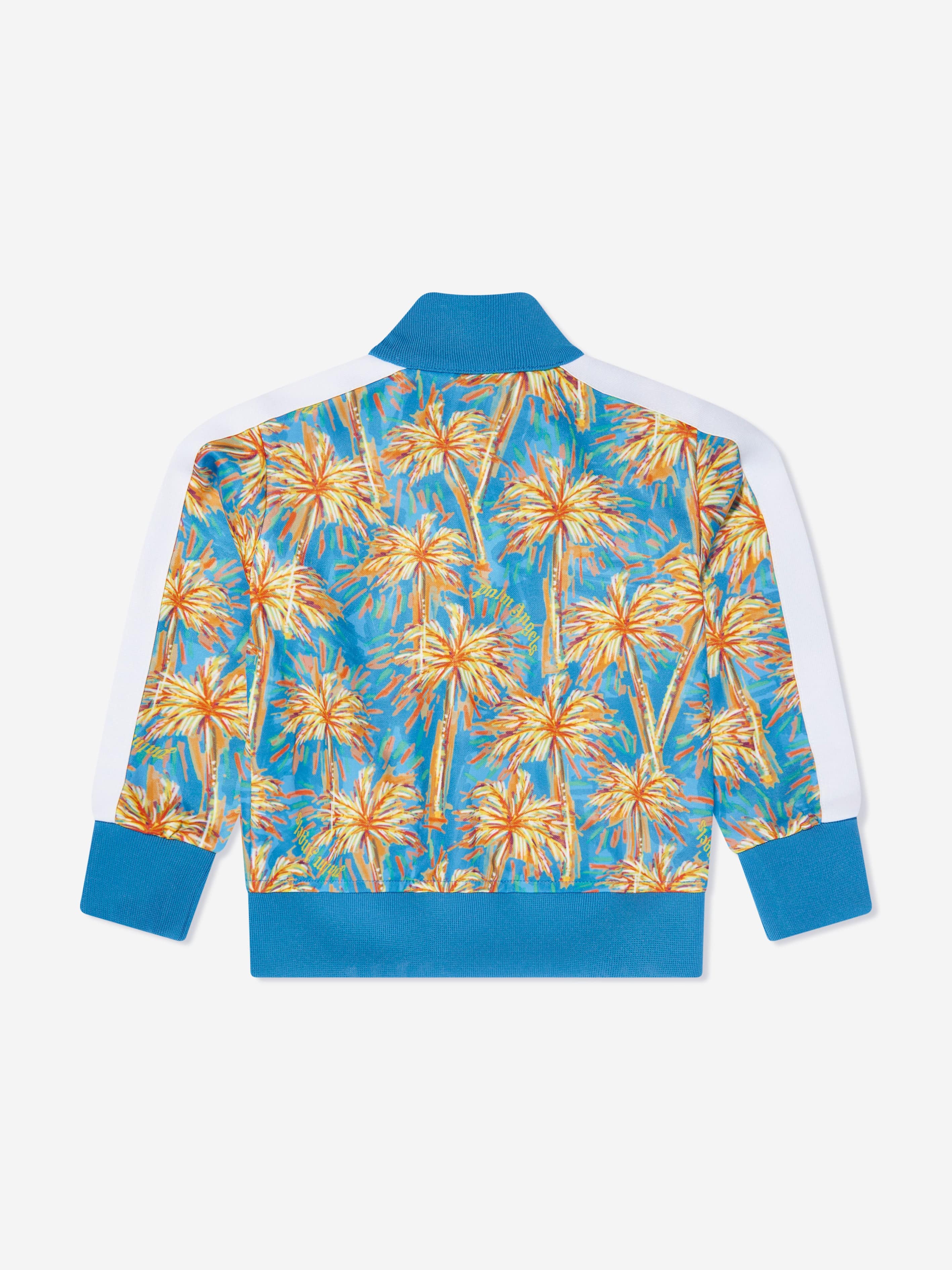 Palm Angels Boys PA Palms Track Jacket in Blue