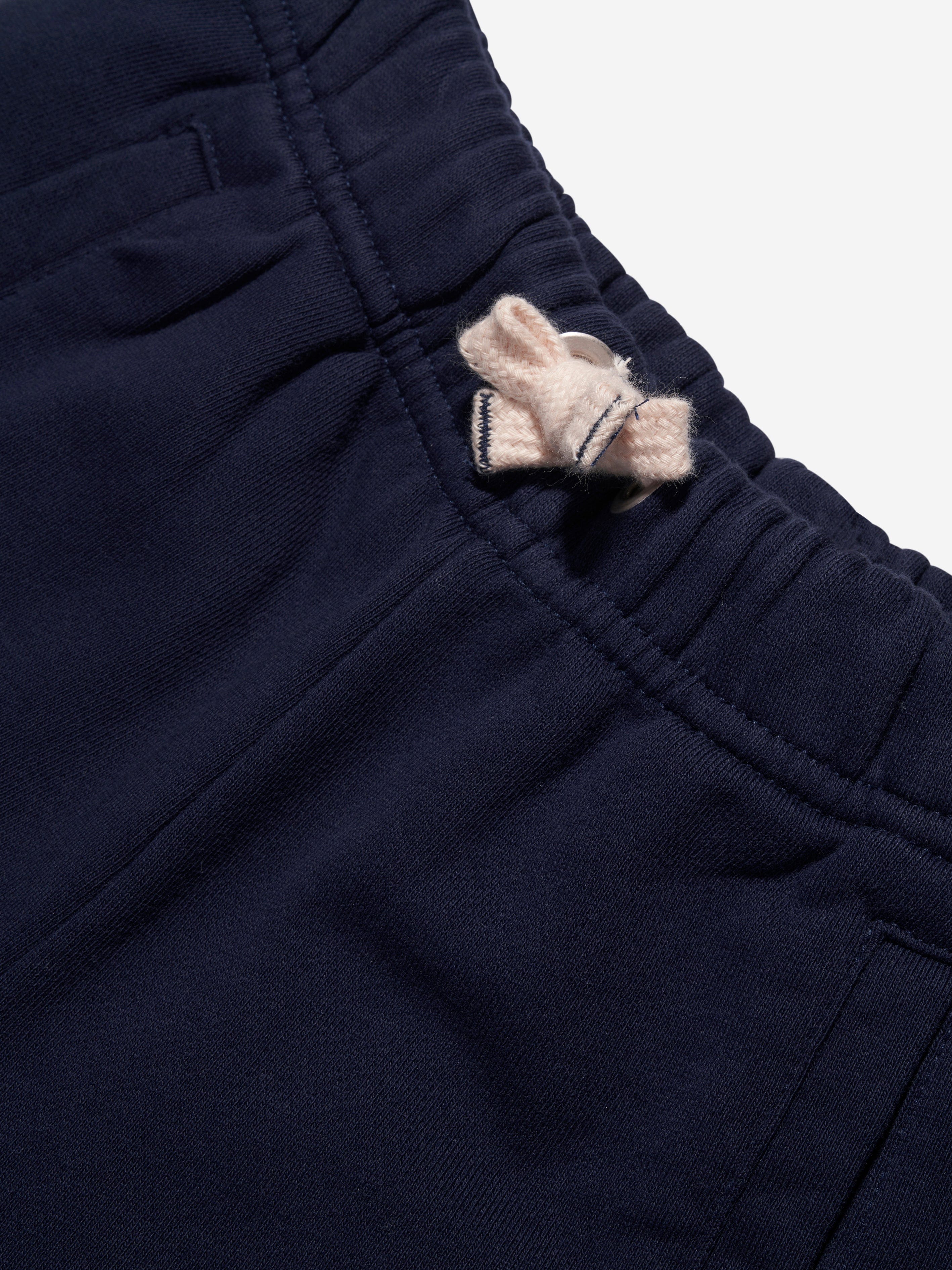 Palm Angels Boys Classic Overlogo Sweat Shorts in Navy