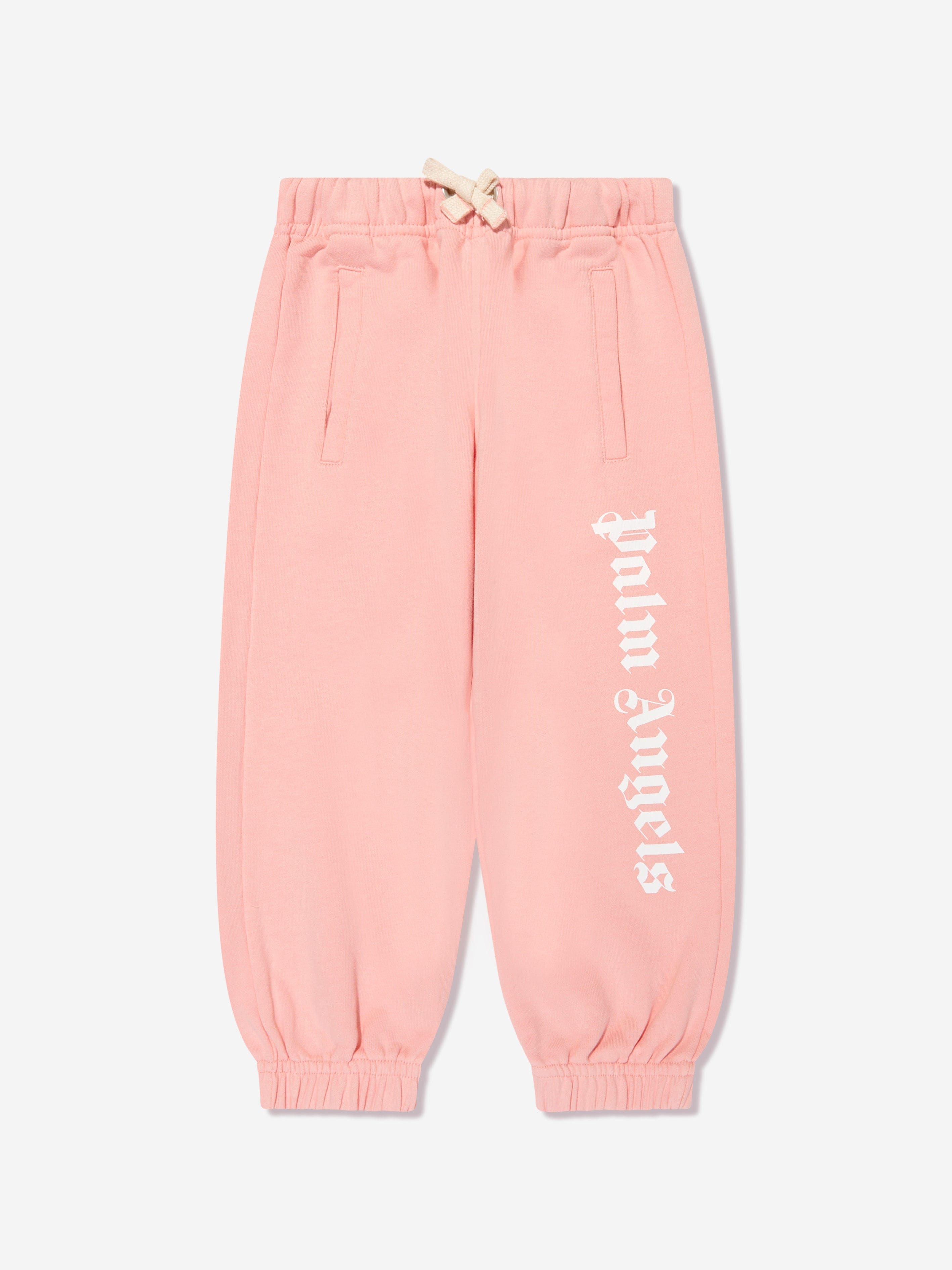 Palm Angels Girls Classic Overlogo Joggers in Pink