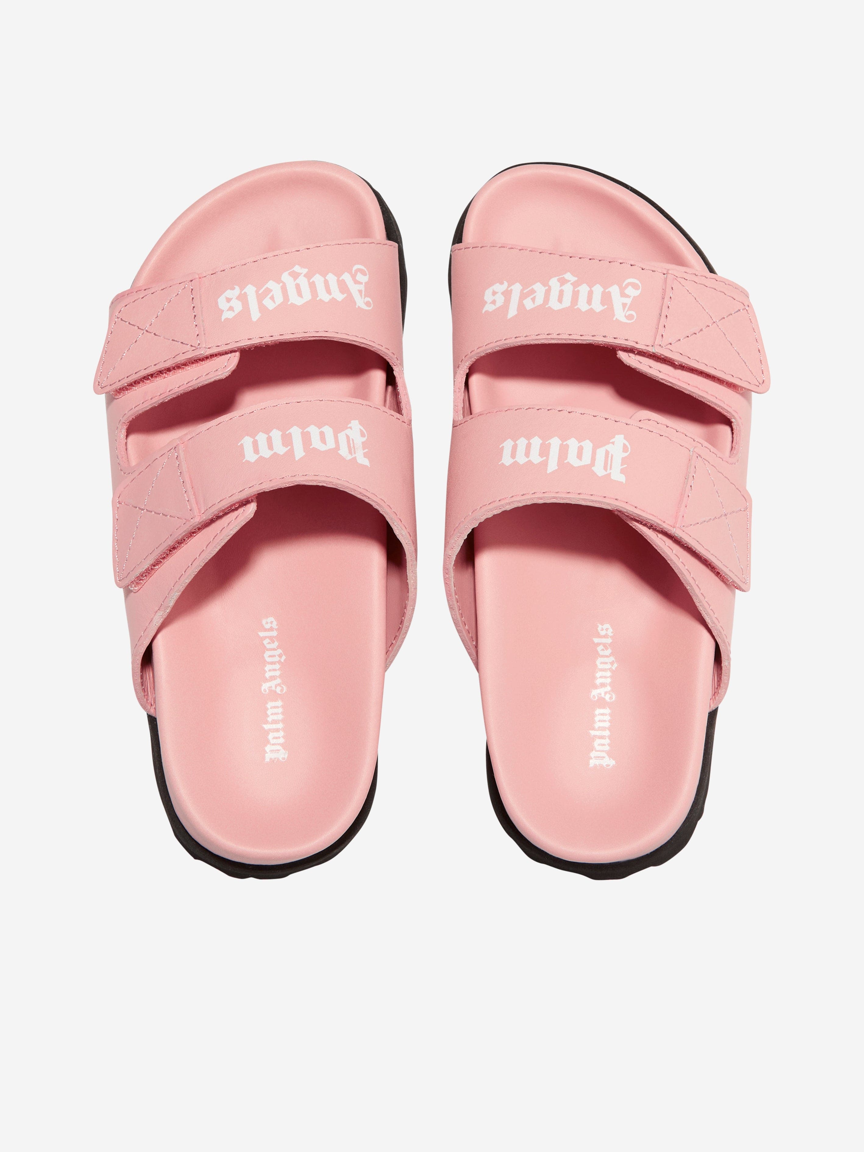 Palm Angels Girls Logo Sandals in Pink