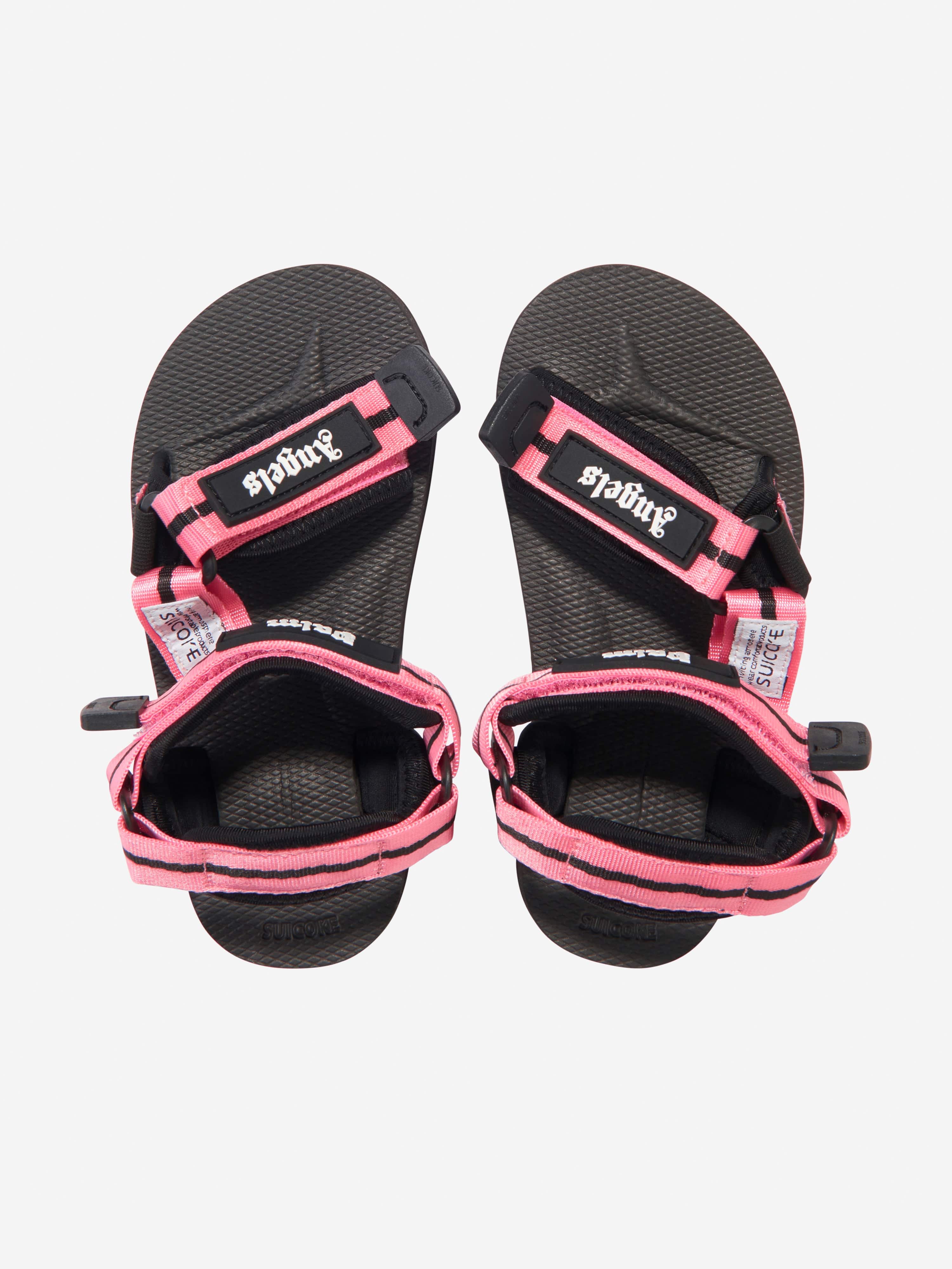 Palm Angels Girls PA X Suicoke Depa-2 Sandals in Pink