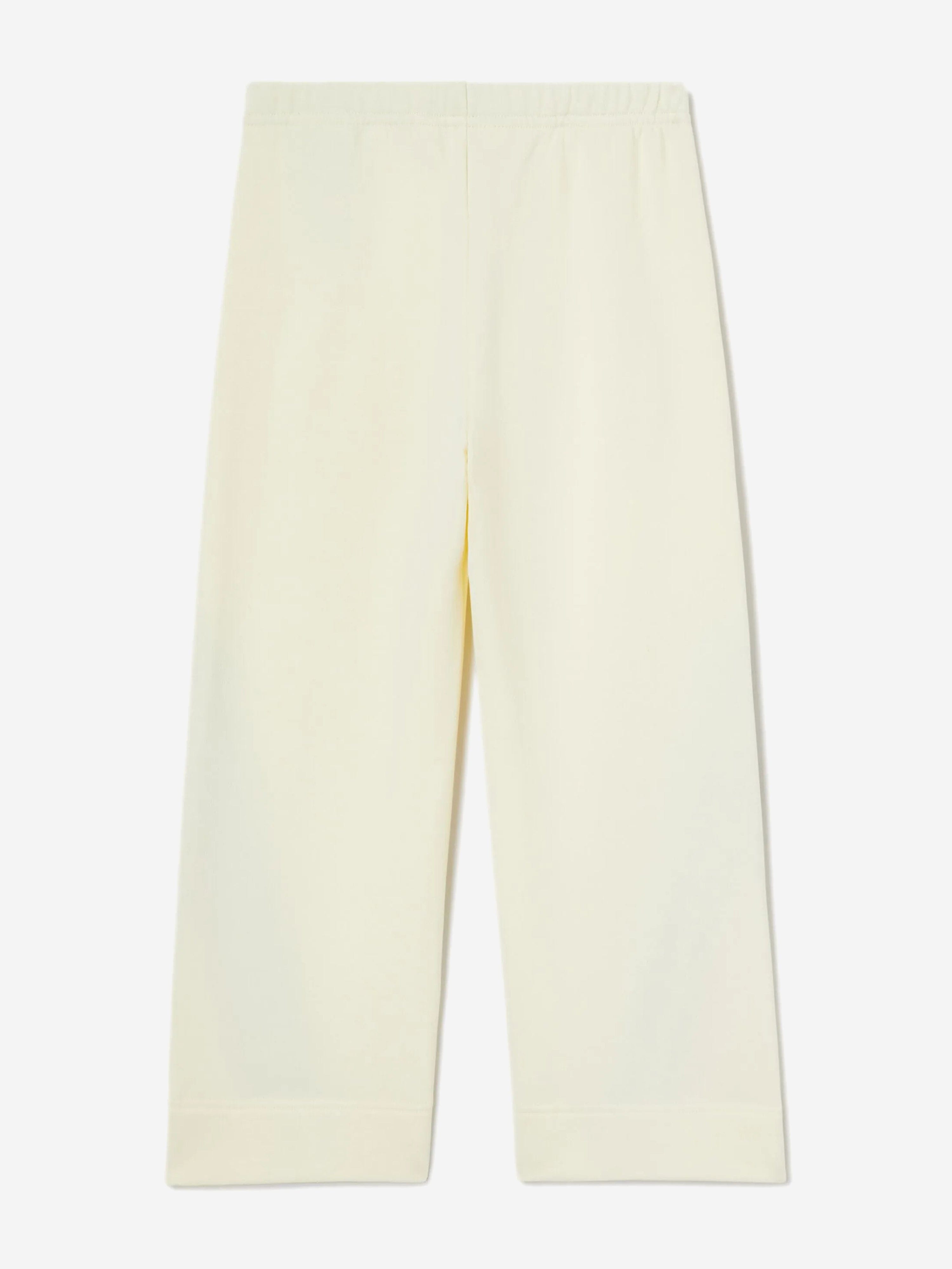 Palm Angels Girls Colourful Track Wide Pants in Ivory