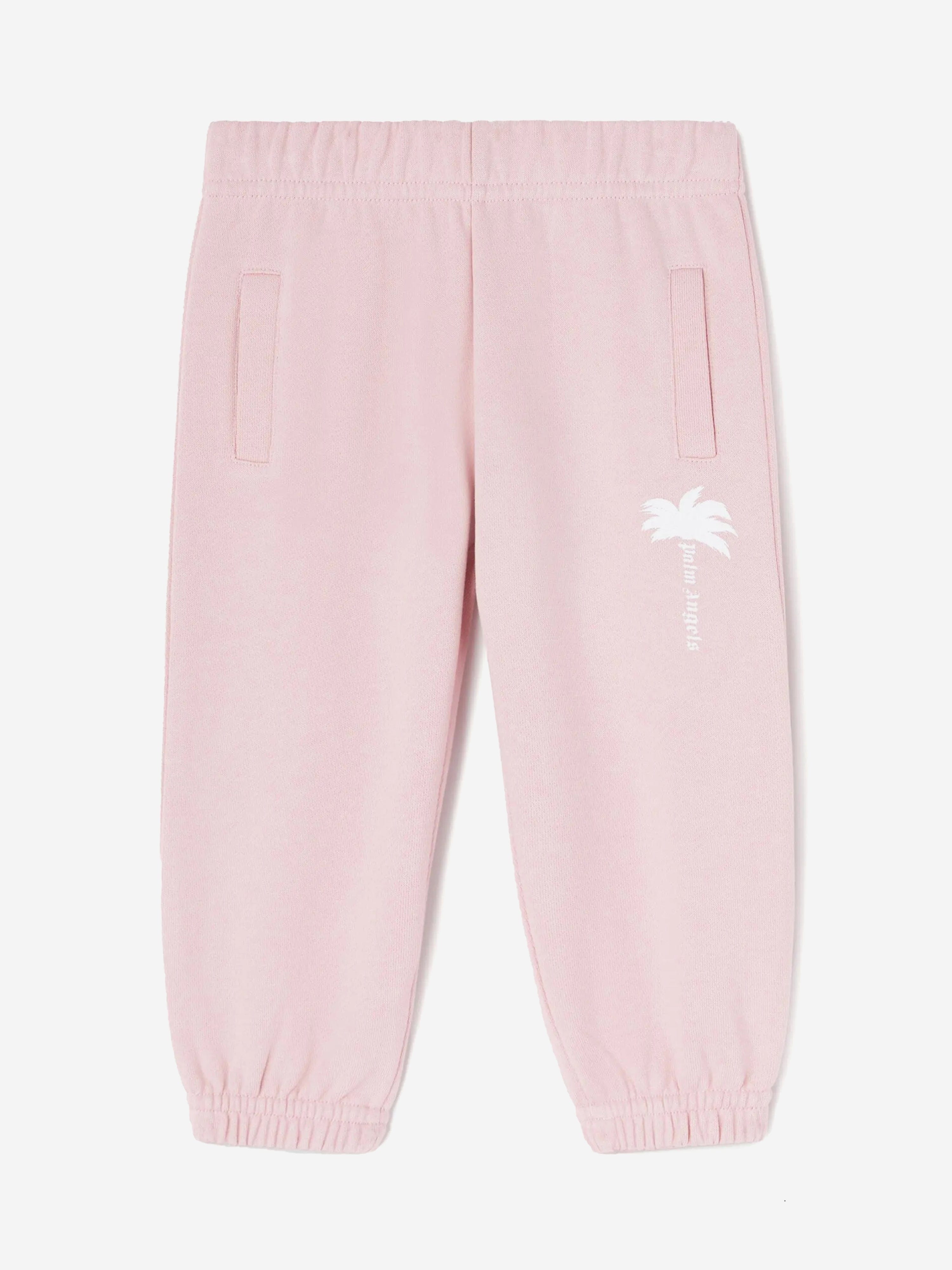Palm Angels Baby Girls The Palm Logo Joggers in Pink