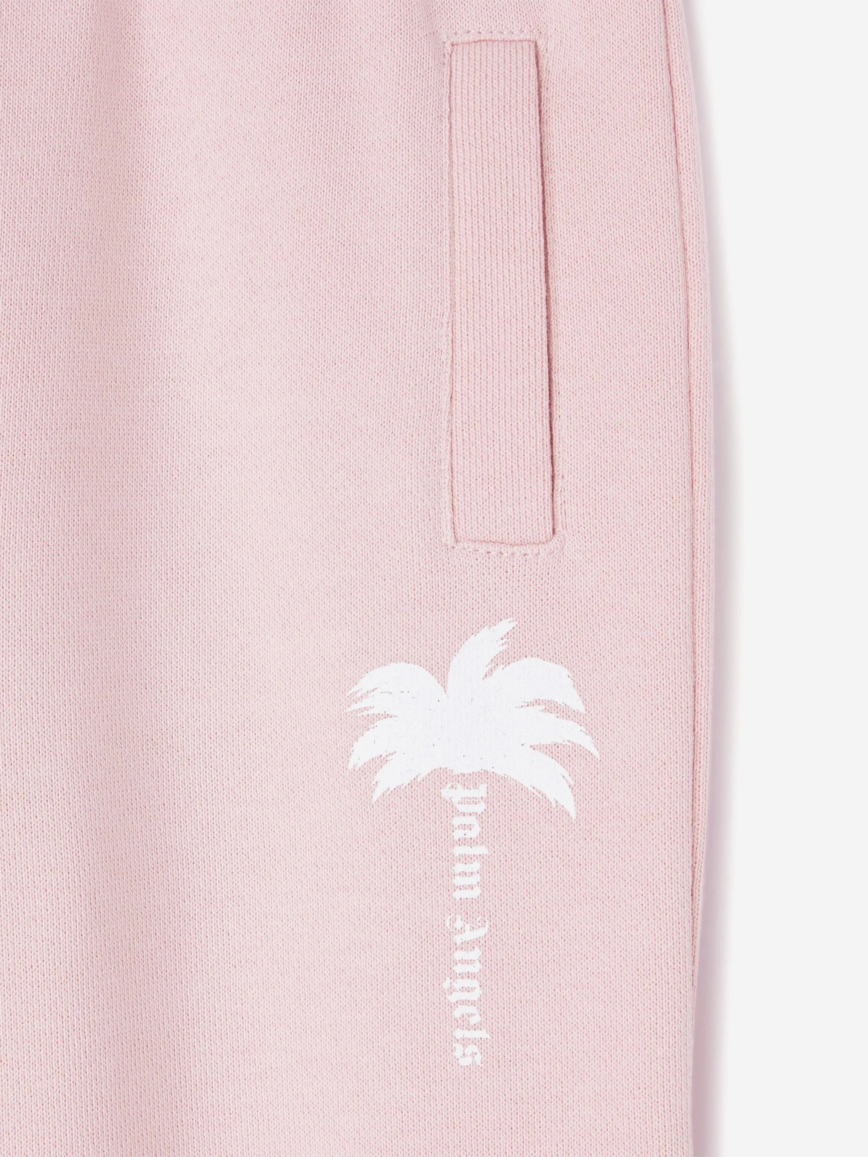 Palm Angels Baby Girls The Palm Logo Joggers in Pink