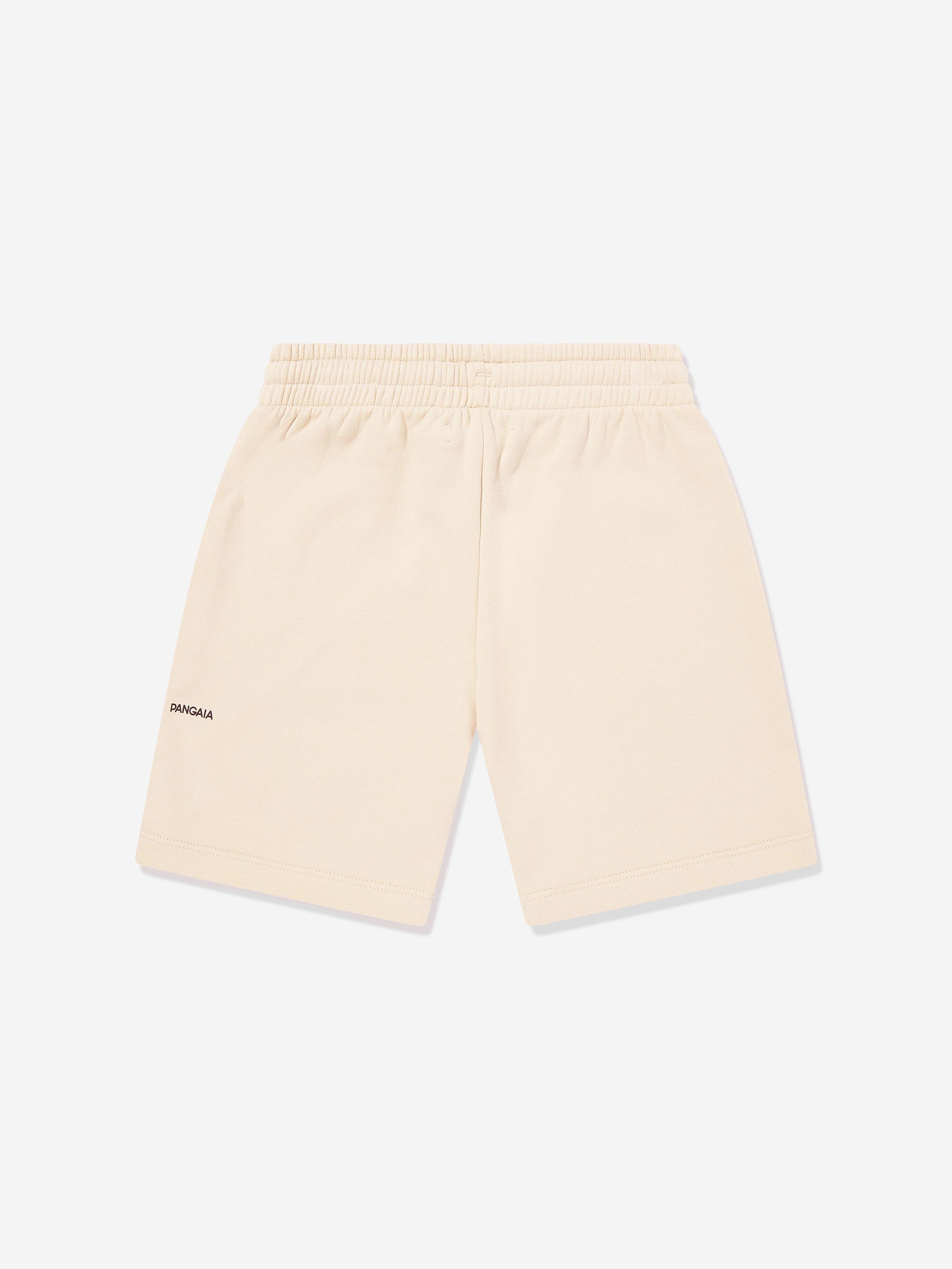 PANGAIA Kids 365 Midweight Long Shorts in Beige