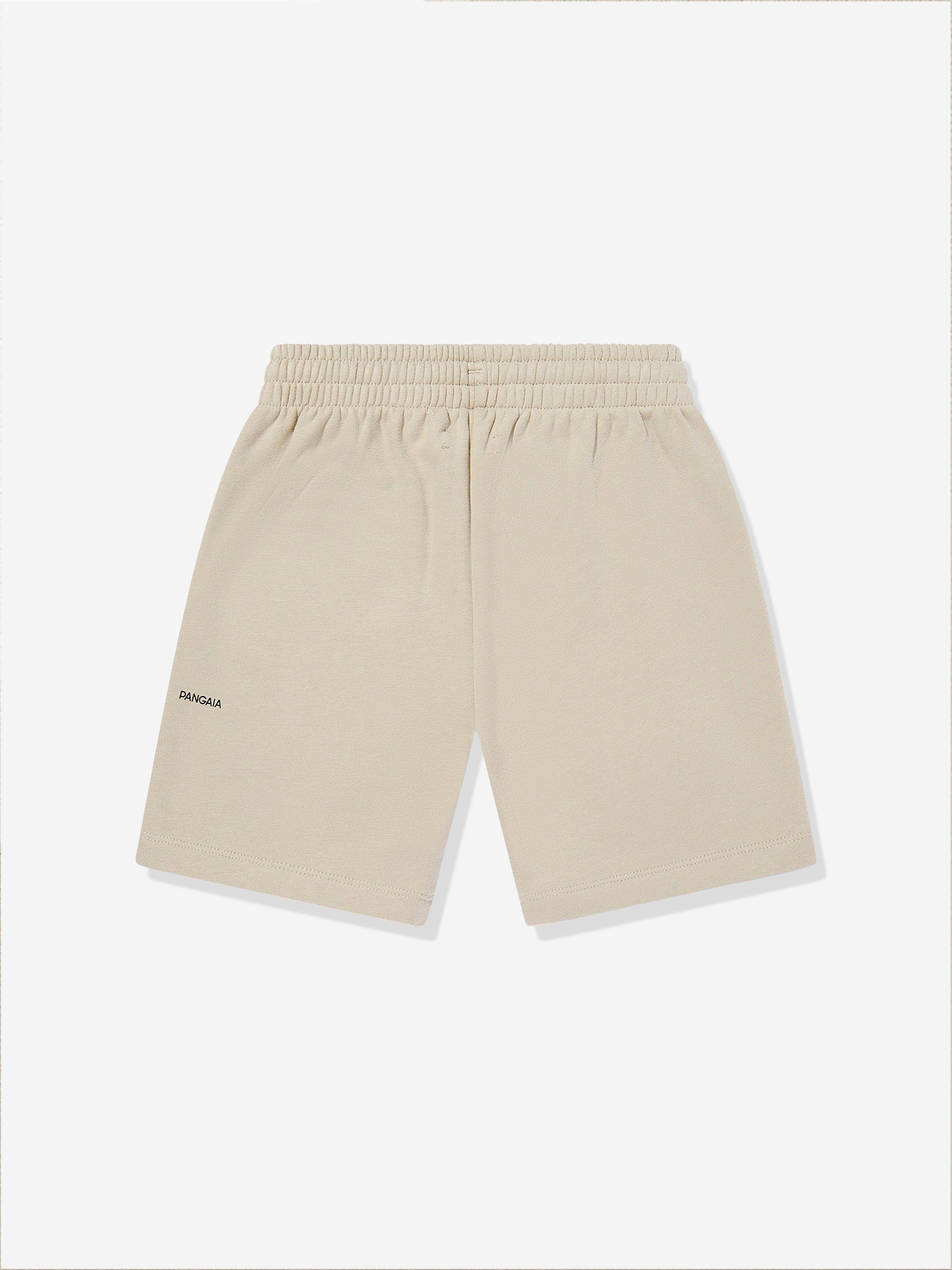 PANGAIA Kids 365 Midweight Long Shorts in Beige