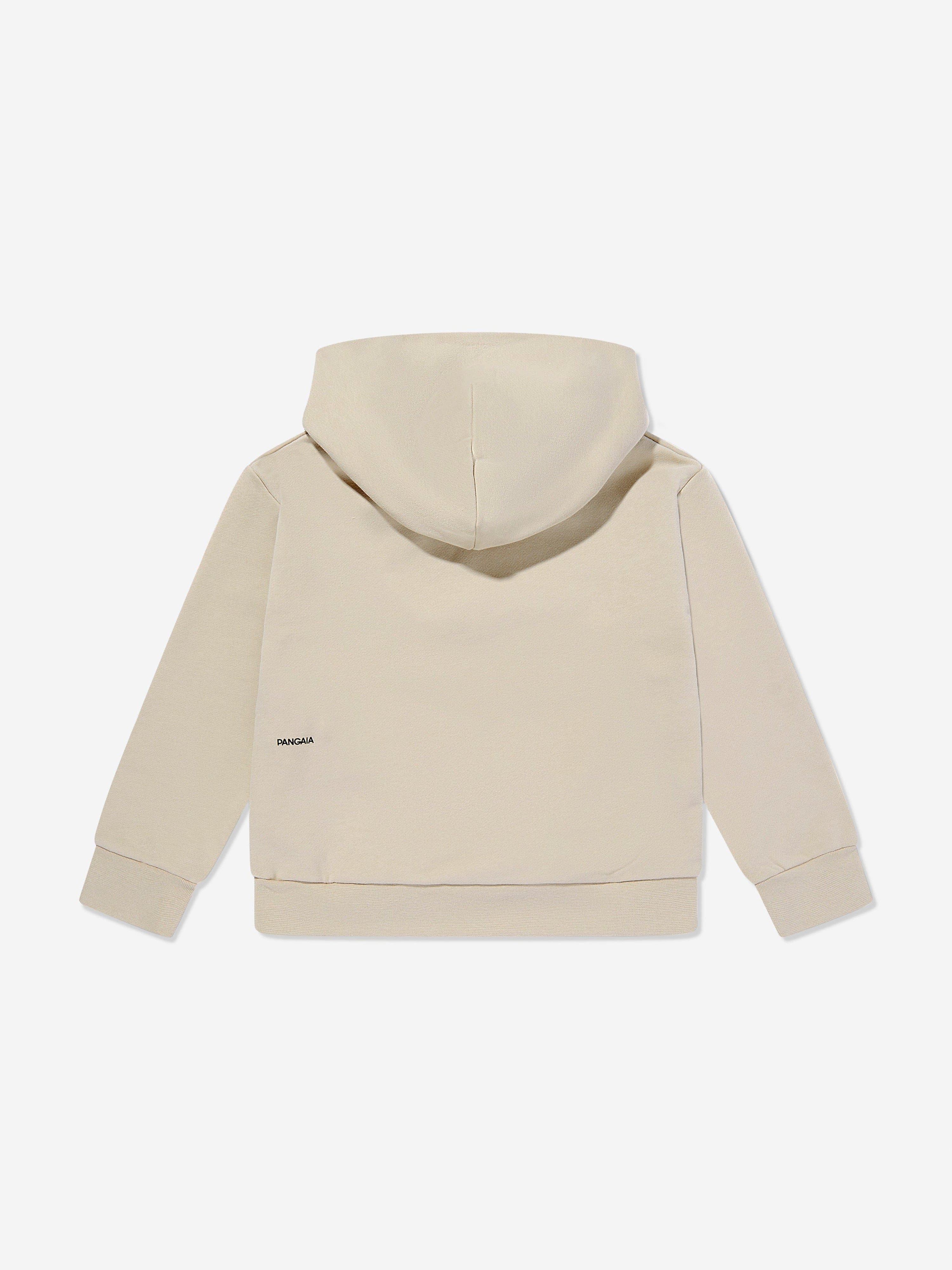 PANGAIA Kids 365 Midweight Hoodie in Beige