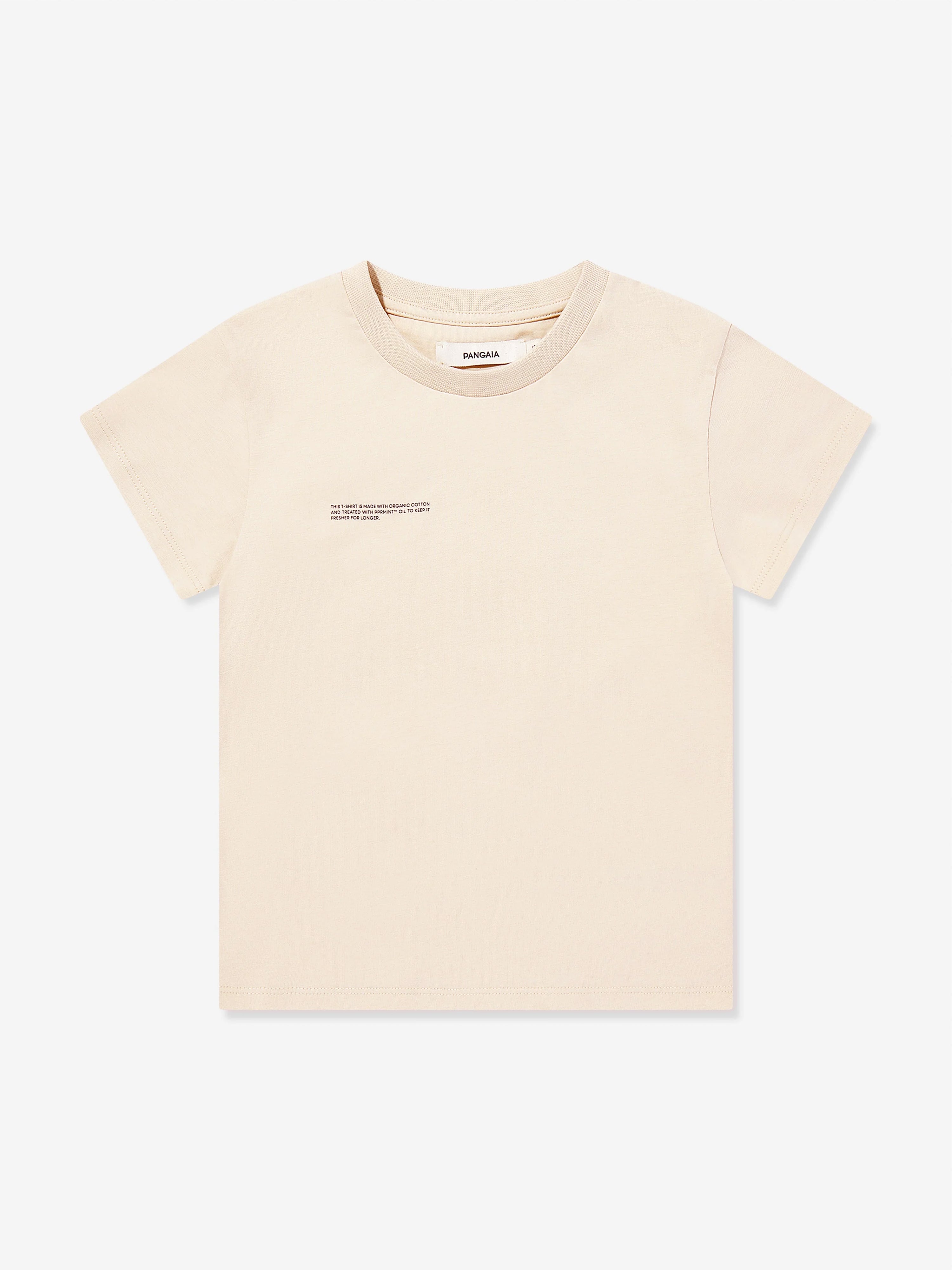 PANGAIA Kids 365 Midweight T-Shirt in Beige