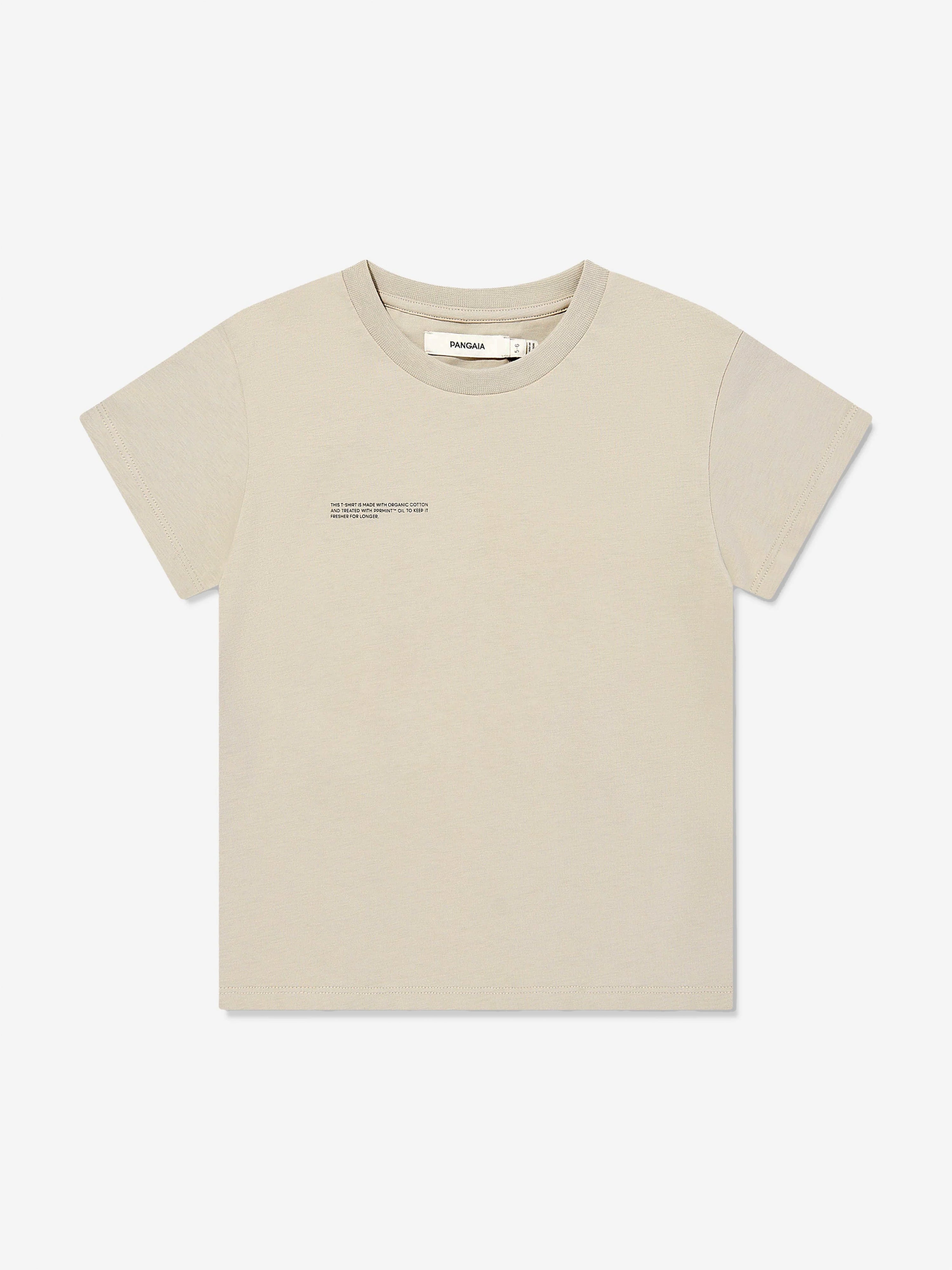 PANGAIA Kids 365 Midweight T-Shirt in Beige