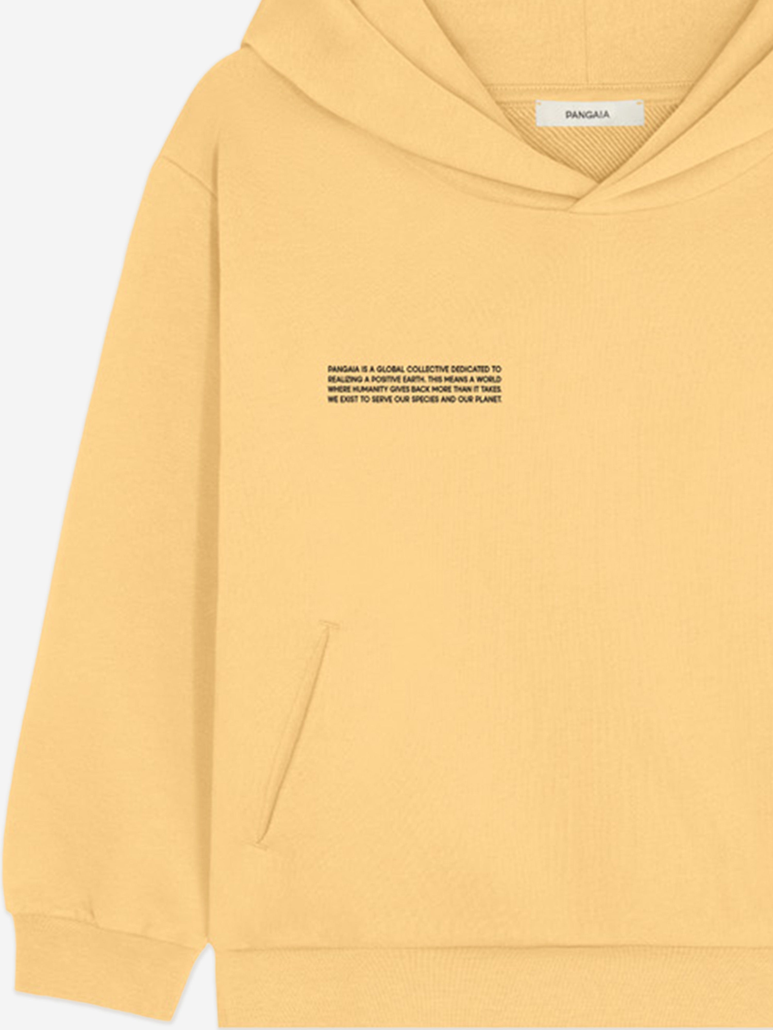 PANGAIA Kids 365 Midweight Hoodie in Yellow