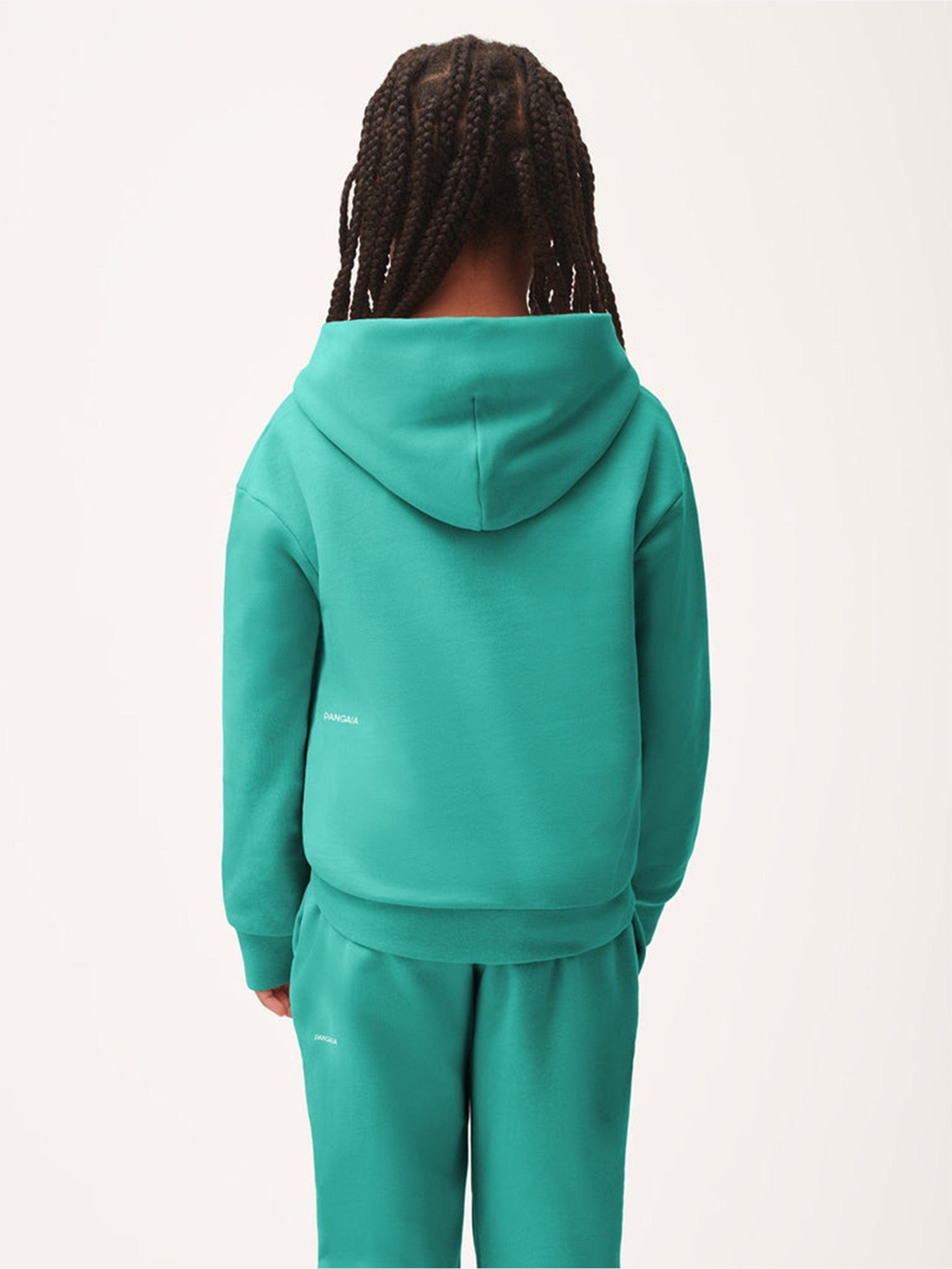 PANGAIA Kids 365 Midweight Hoodie in Green