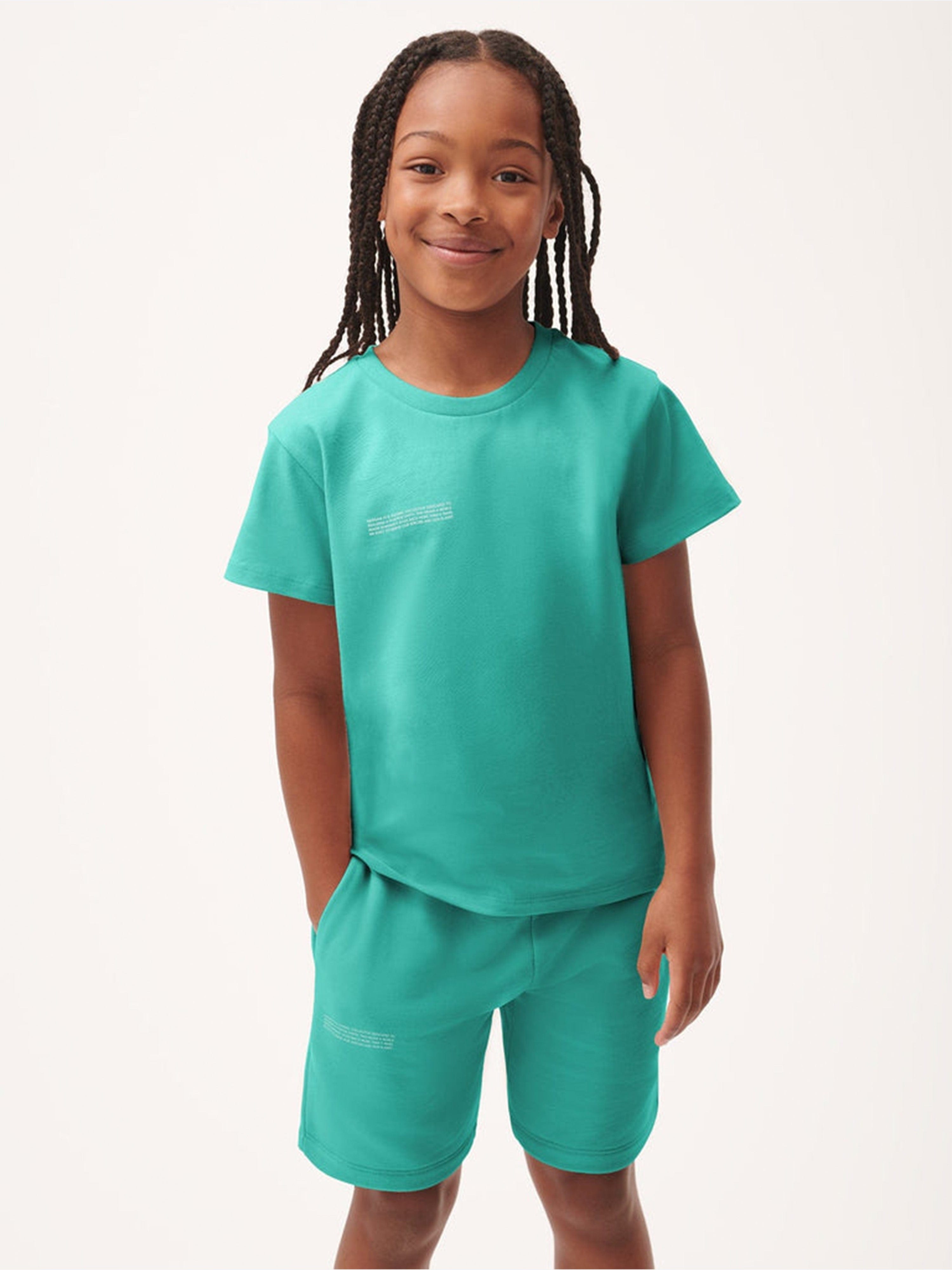 PANGAIA Kids 365 Midweight T-Shirt in Green