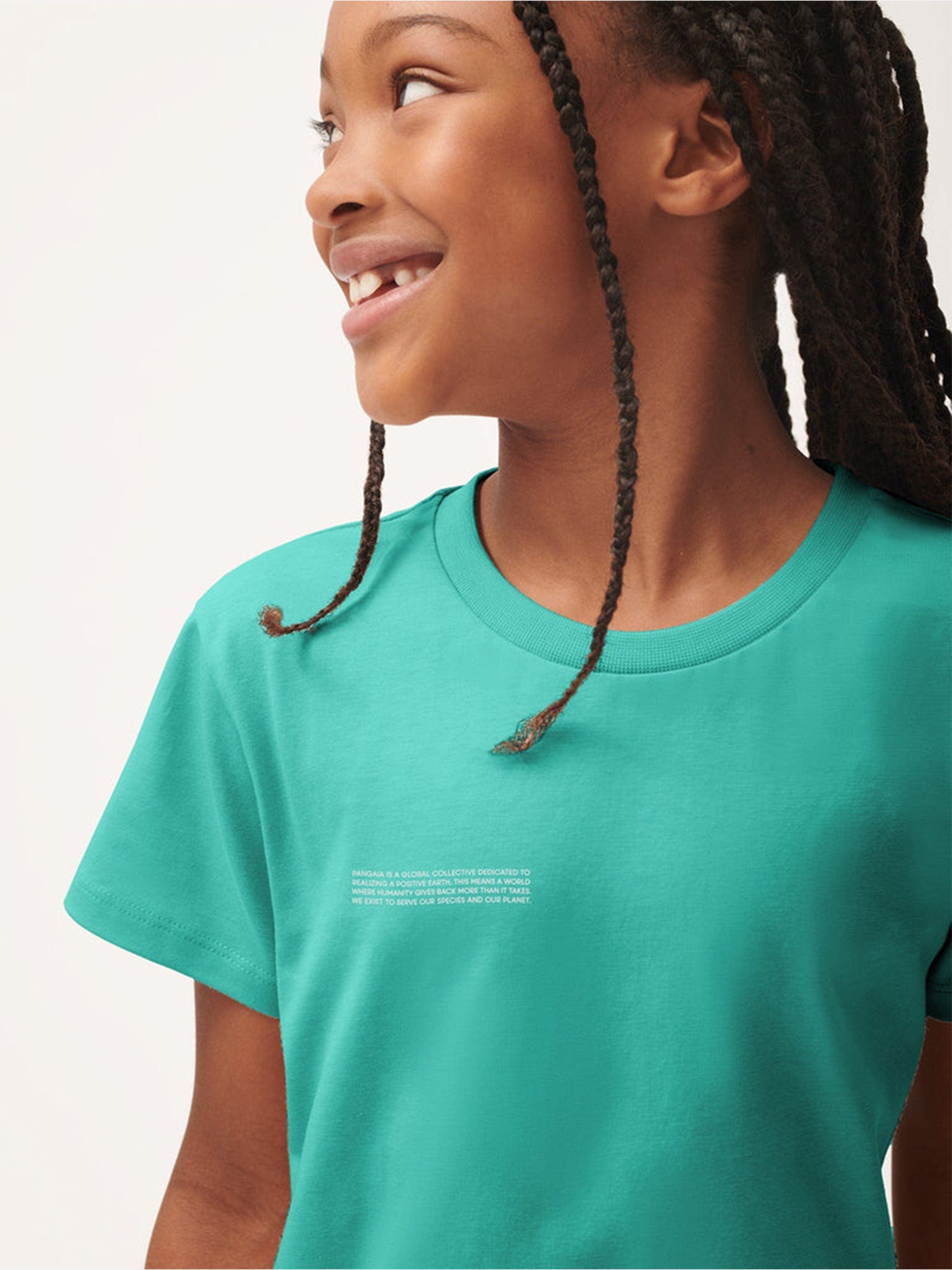 PANGAIA Kids 365 Midweight T-Shirt in Green