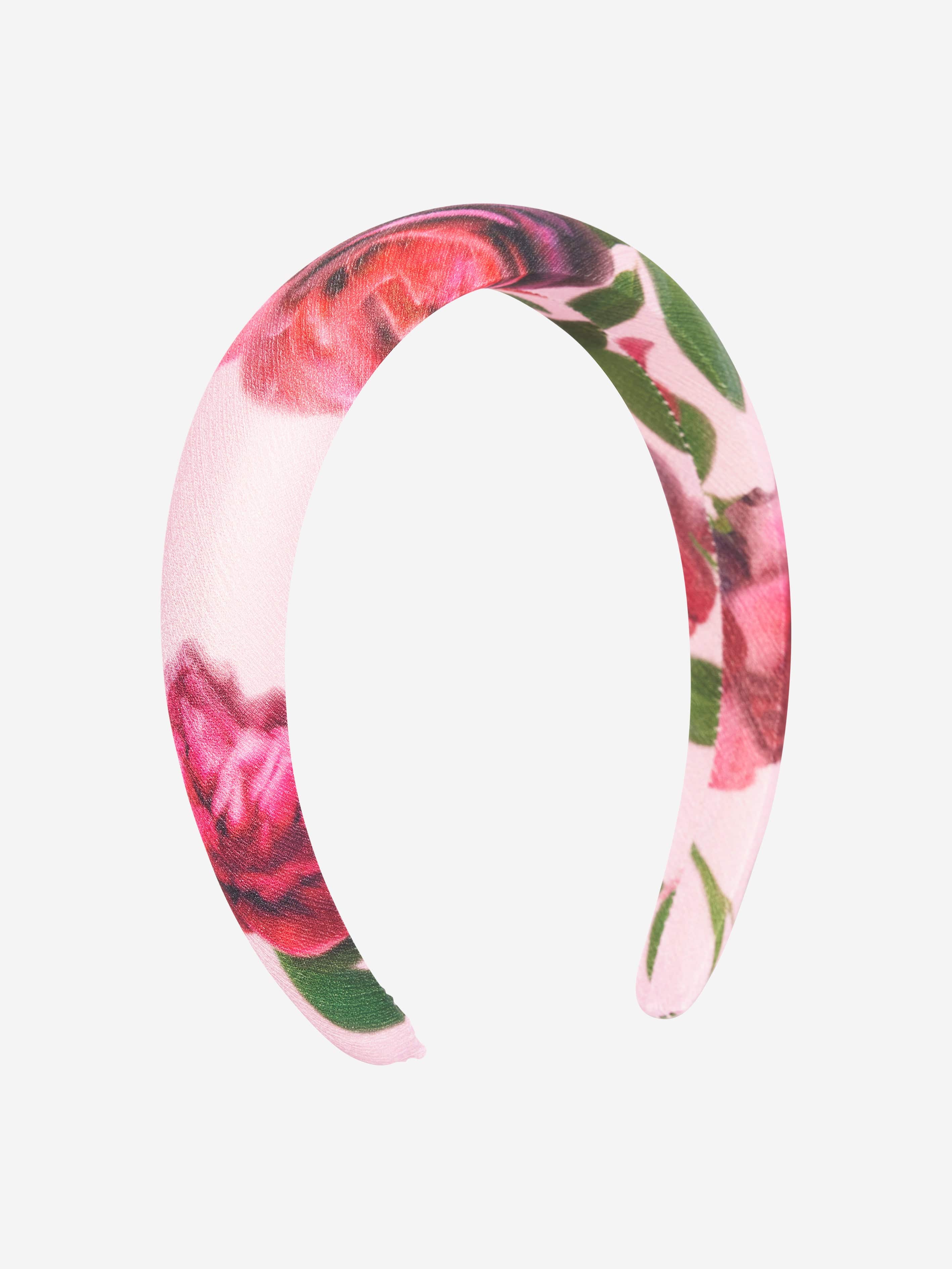 Patachou Girls Floral Print Headband in Pink