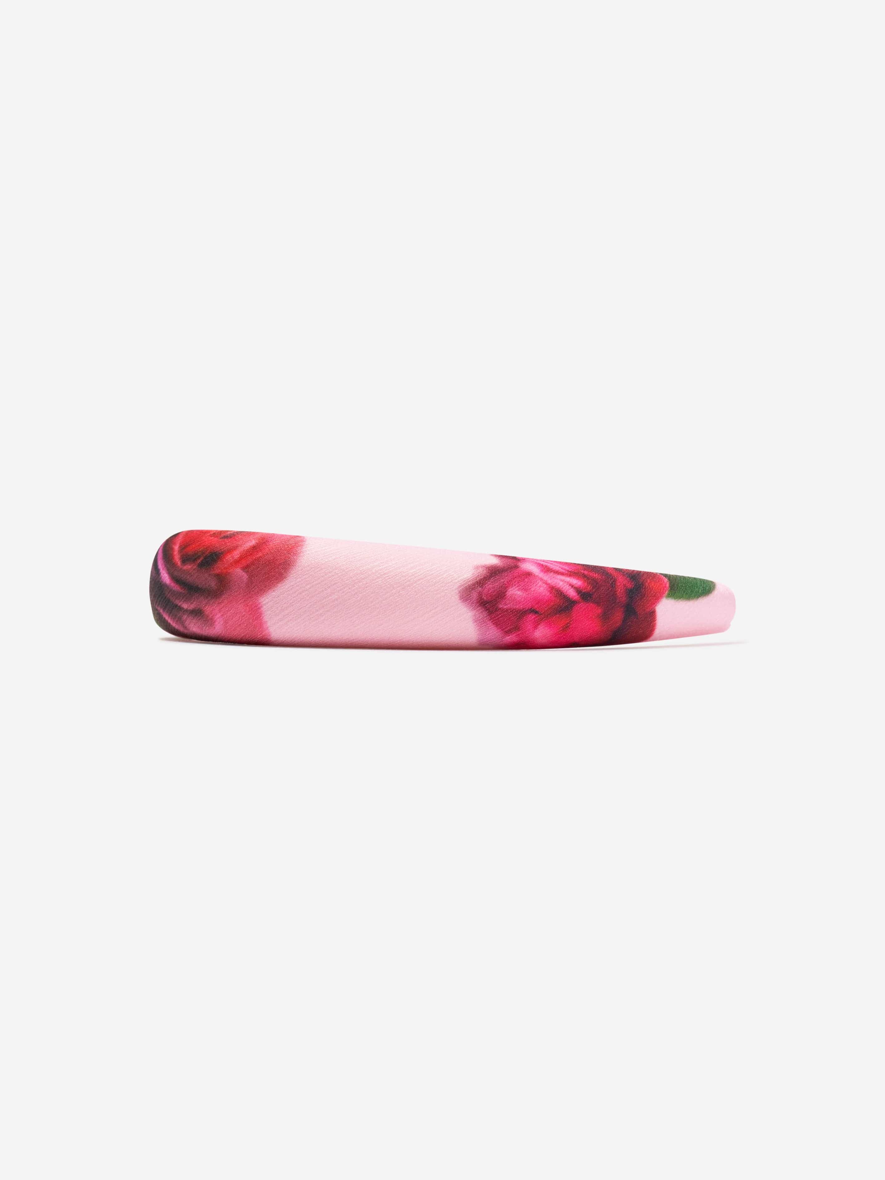 Patachou Girls Floral Print Headband in Pink