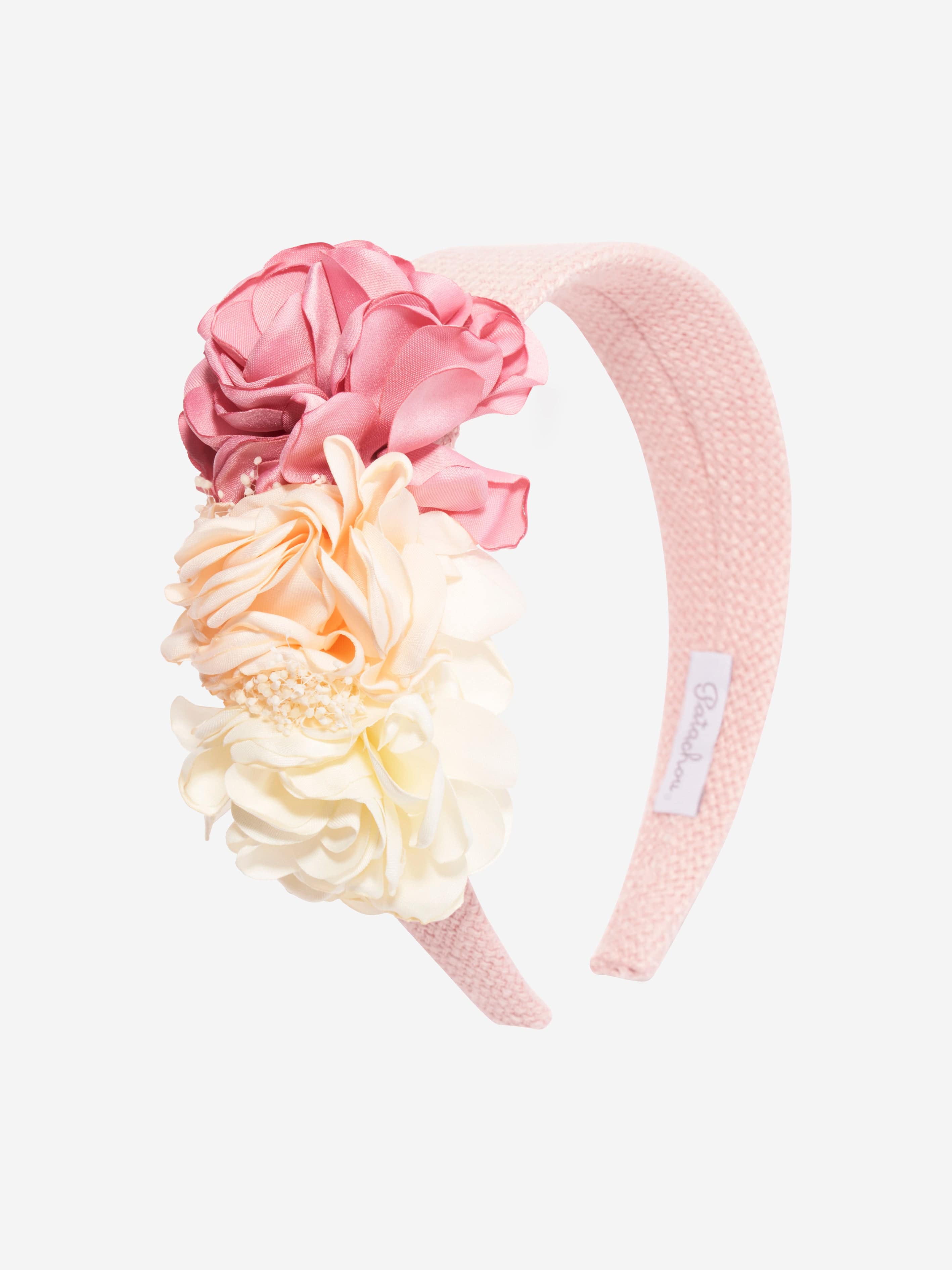 Patachou Girls Flower Headband in Pink