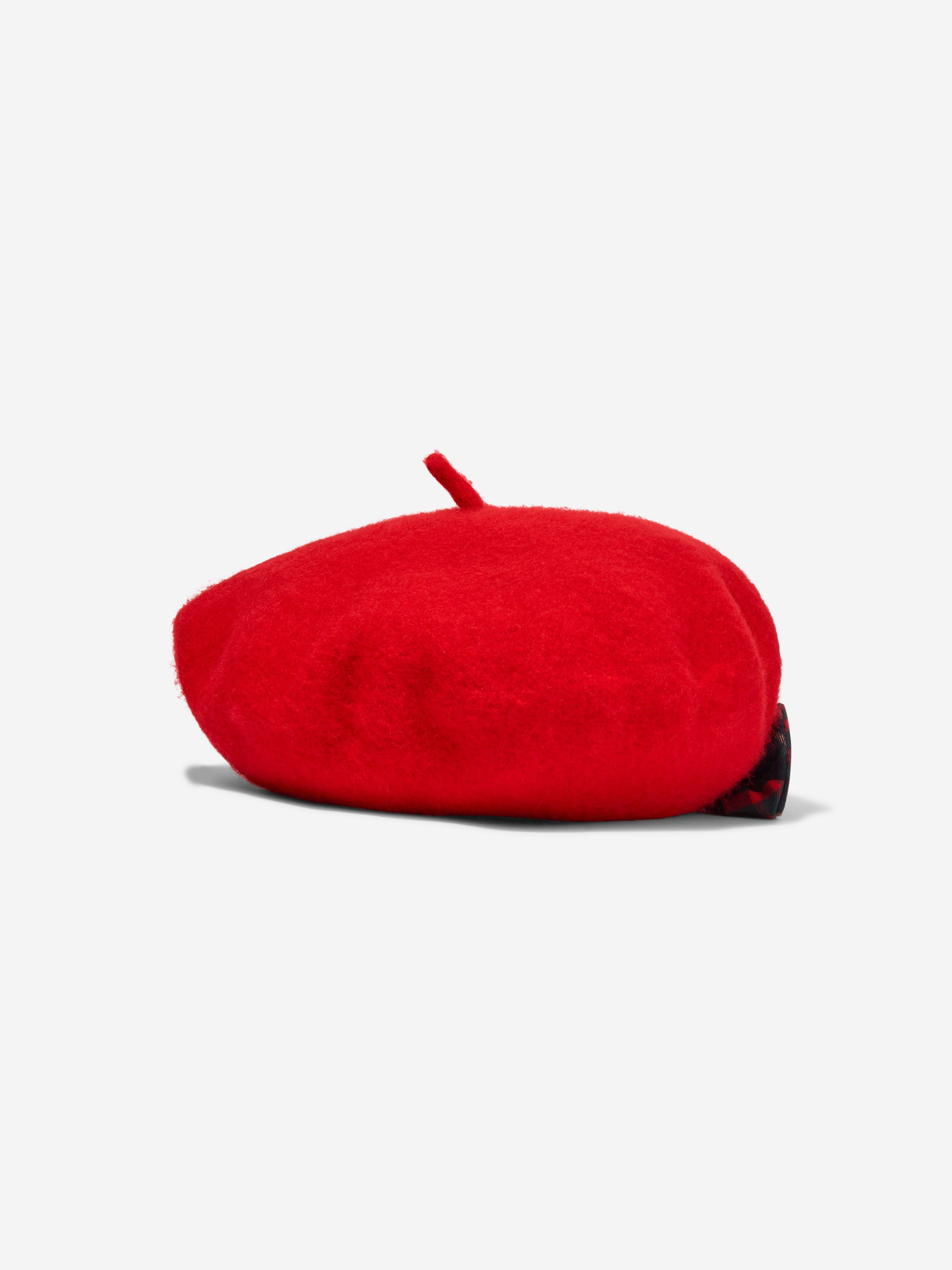 Patachou Girls Wool Bow Beret in Red