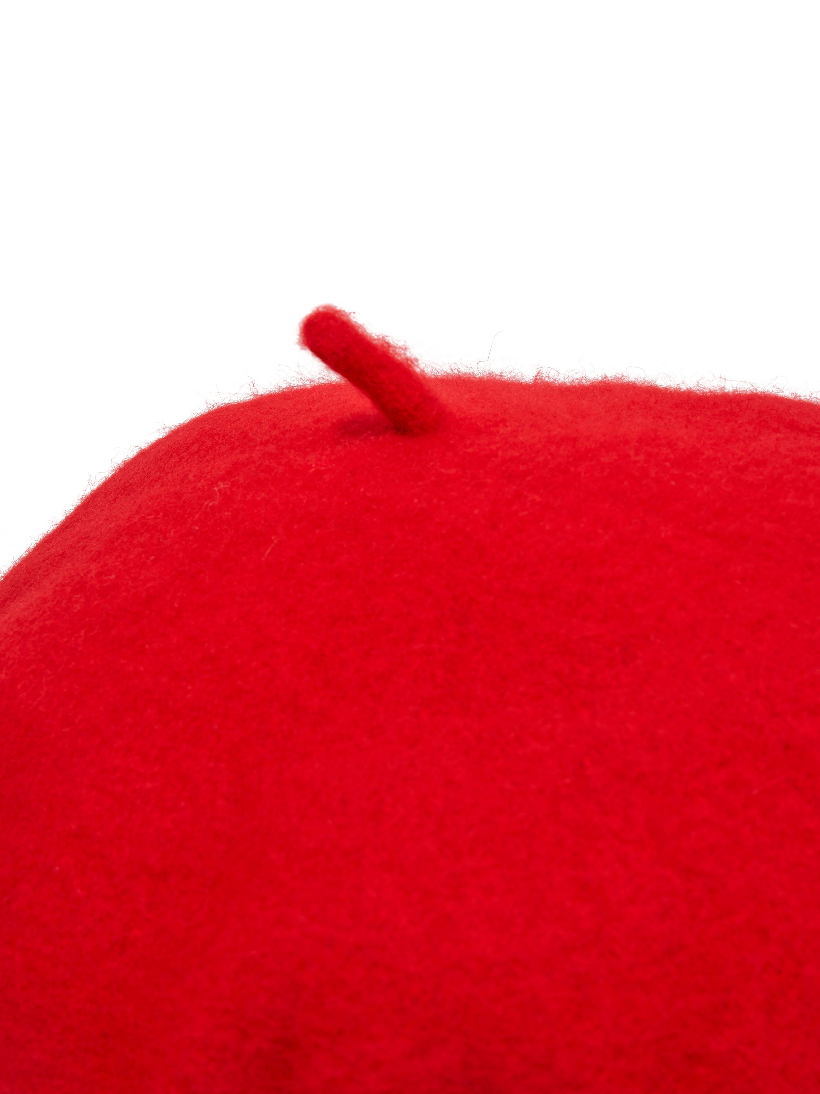 Patachou Girls Wool Bow Beret in Red