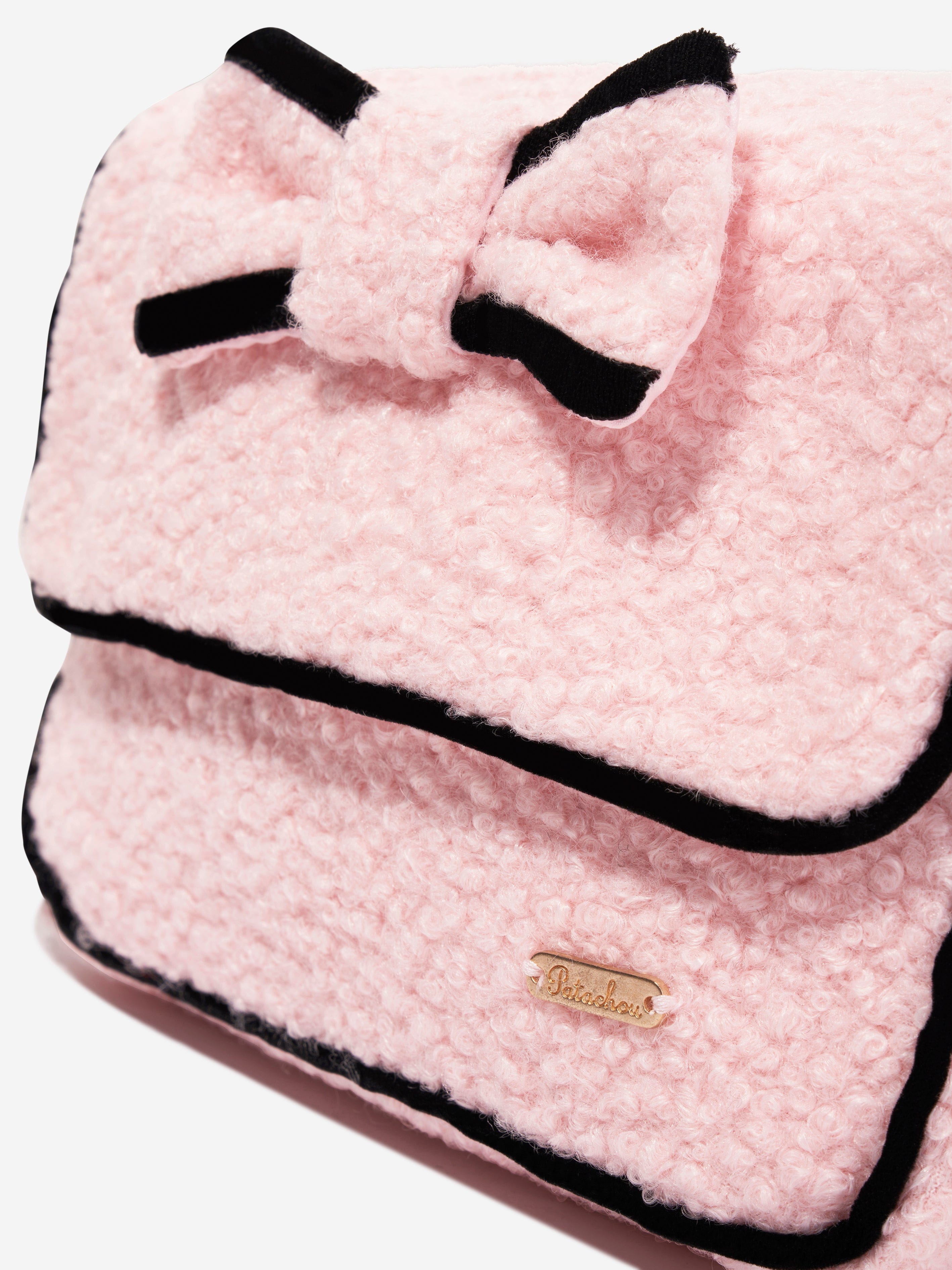 Patachou Girls Boucle Tweed Bag in Pink