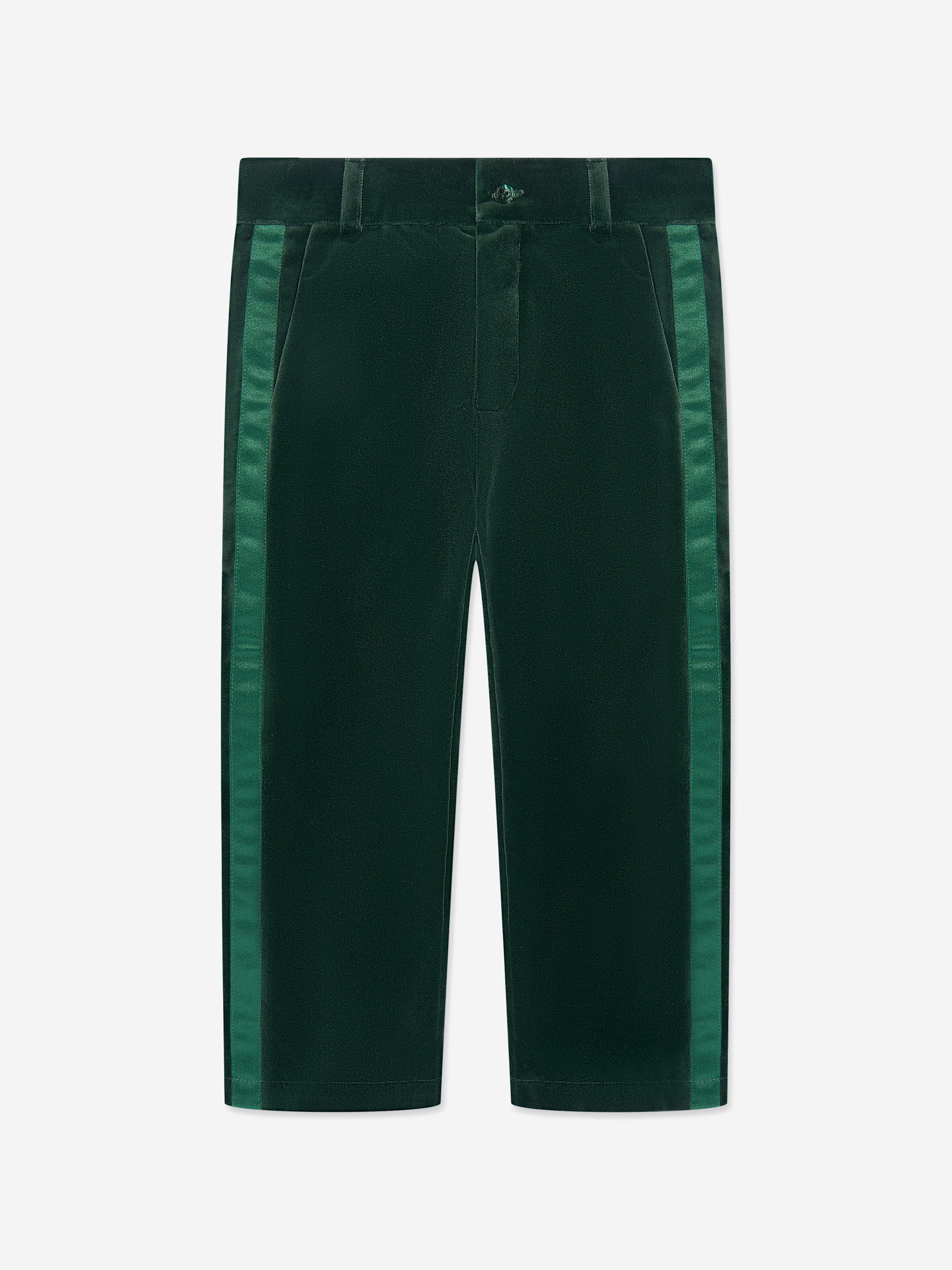 Patachou Boys Cotton Trousers in Green