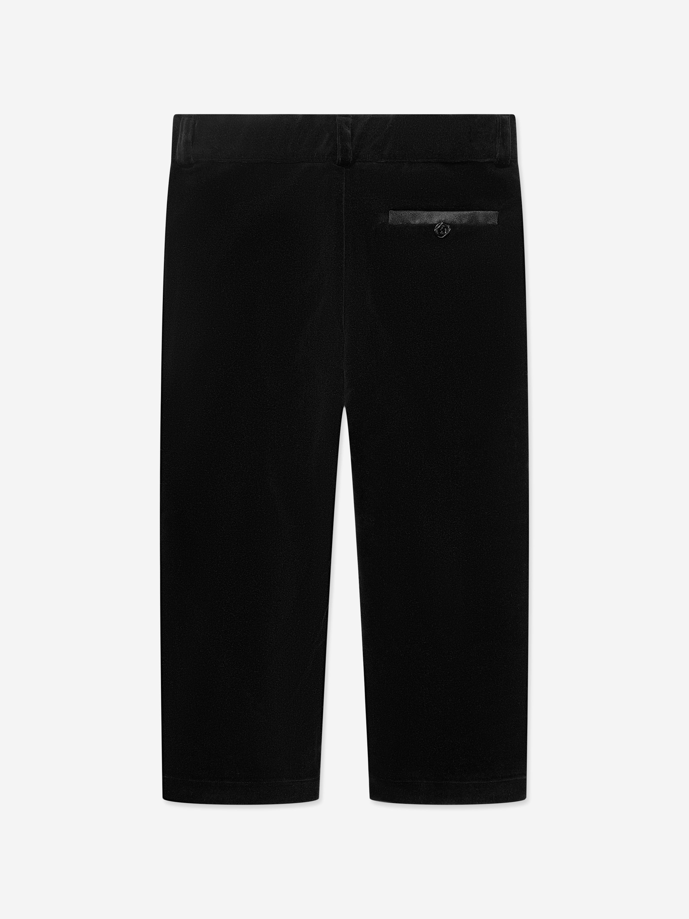 Patachou Boys Cotton Trousers in Black